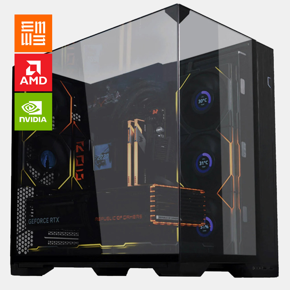 PROJECT ELEVEN // SHADOW – PC GAMING RYZEN 7 9800X3D + RTX 5070 TI 16GB | ELEVEN PC GAMING