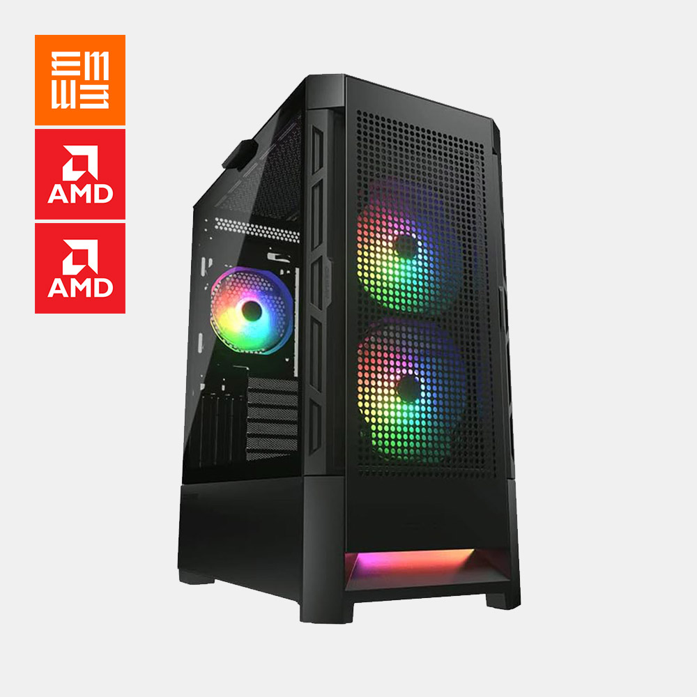 PROJECT ELEVEN // NOIR OPS – PC GAMING RYZEN 5 8400F + RX 9060 XT 16GB | ELEVEN PC GAMING