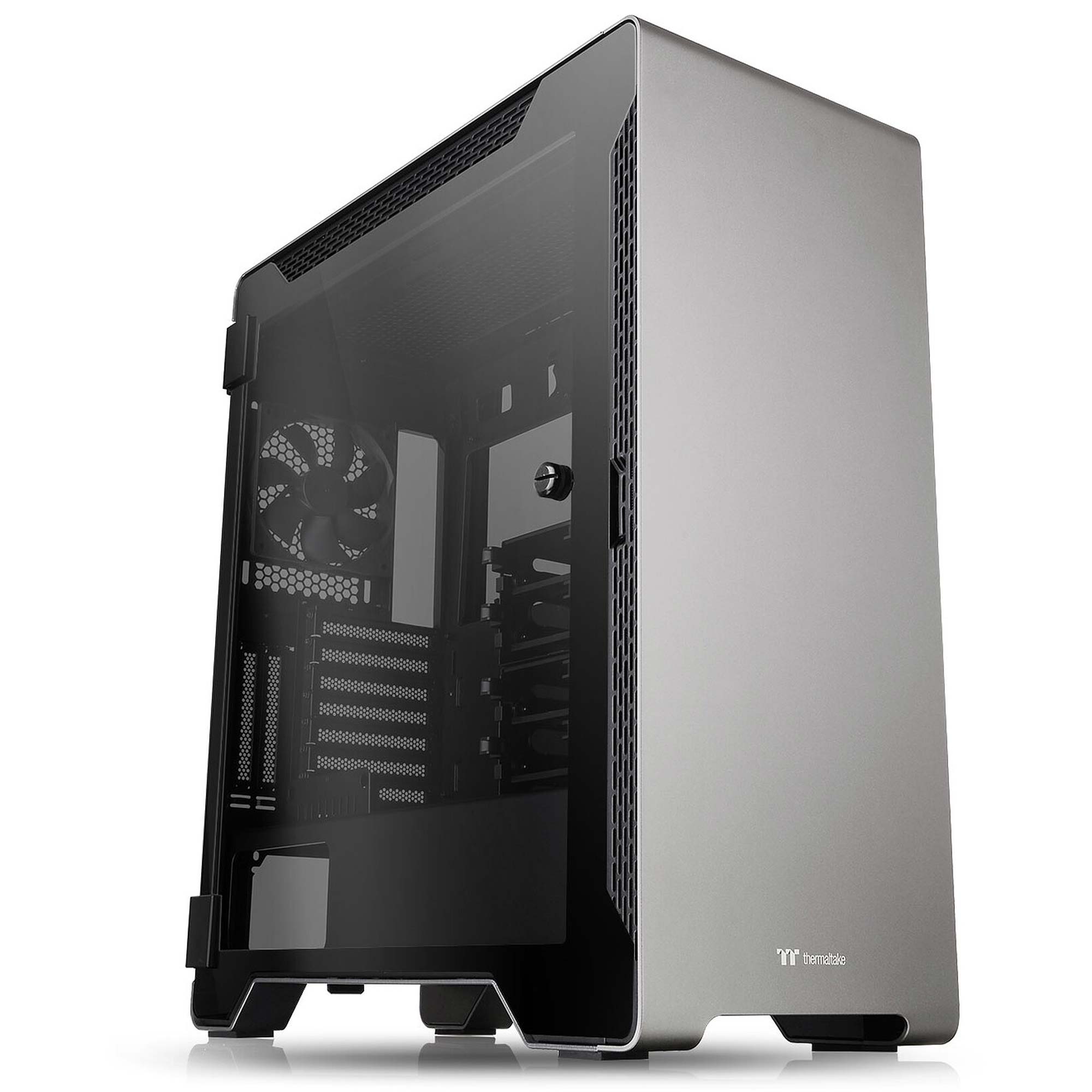 Thermaltake A500 TG Aluminum, Tempered Glass - Space Grey