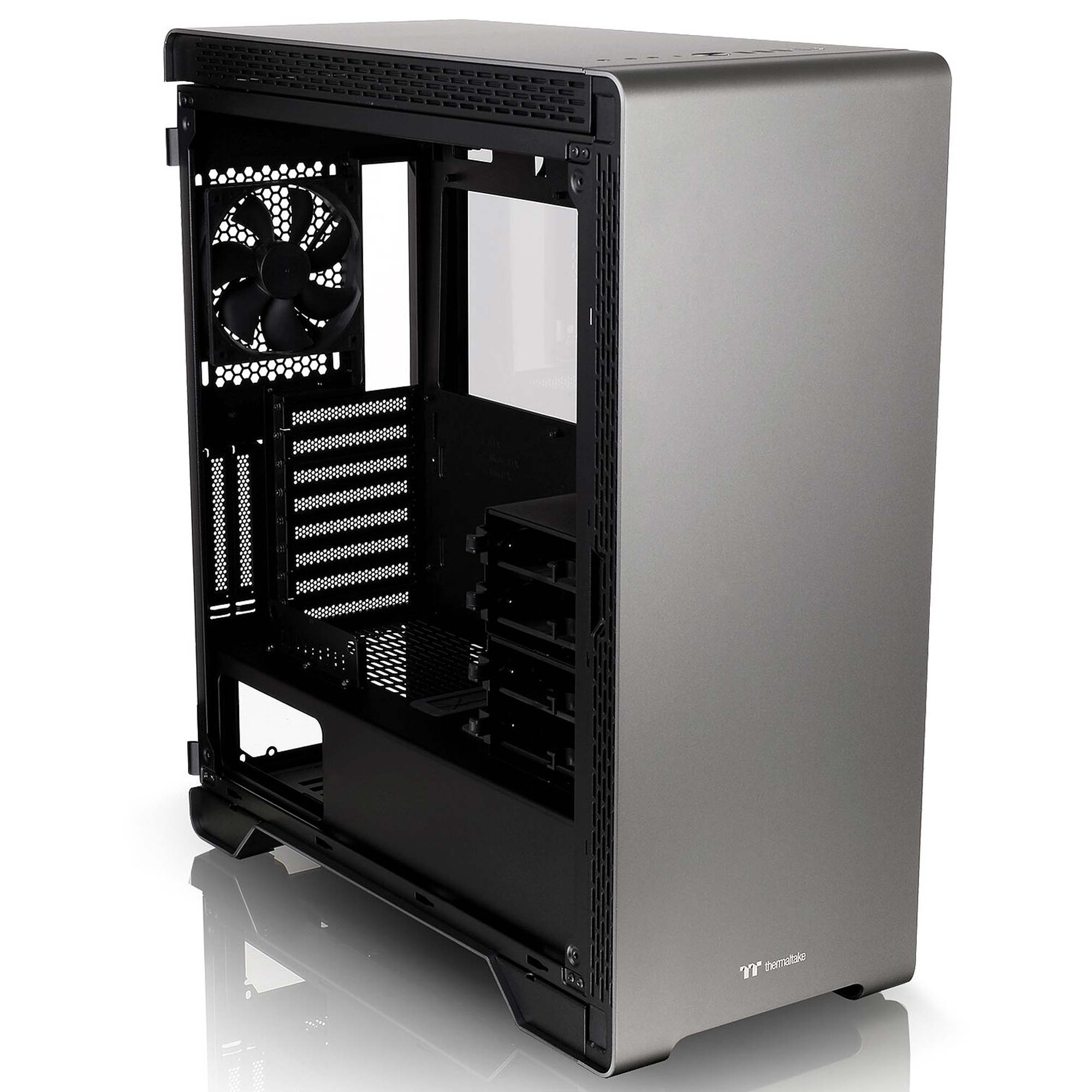 Thermaltake A500 TG Aluminum, Tempered Glass - Space Grey - immagine 2