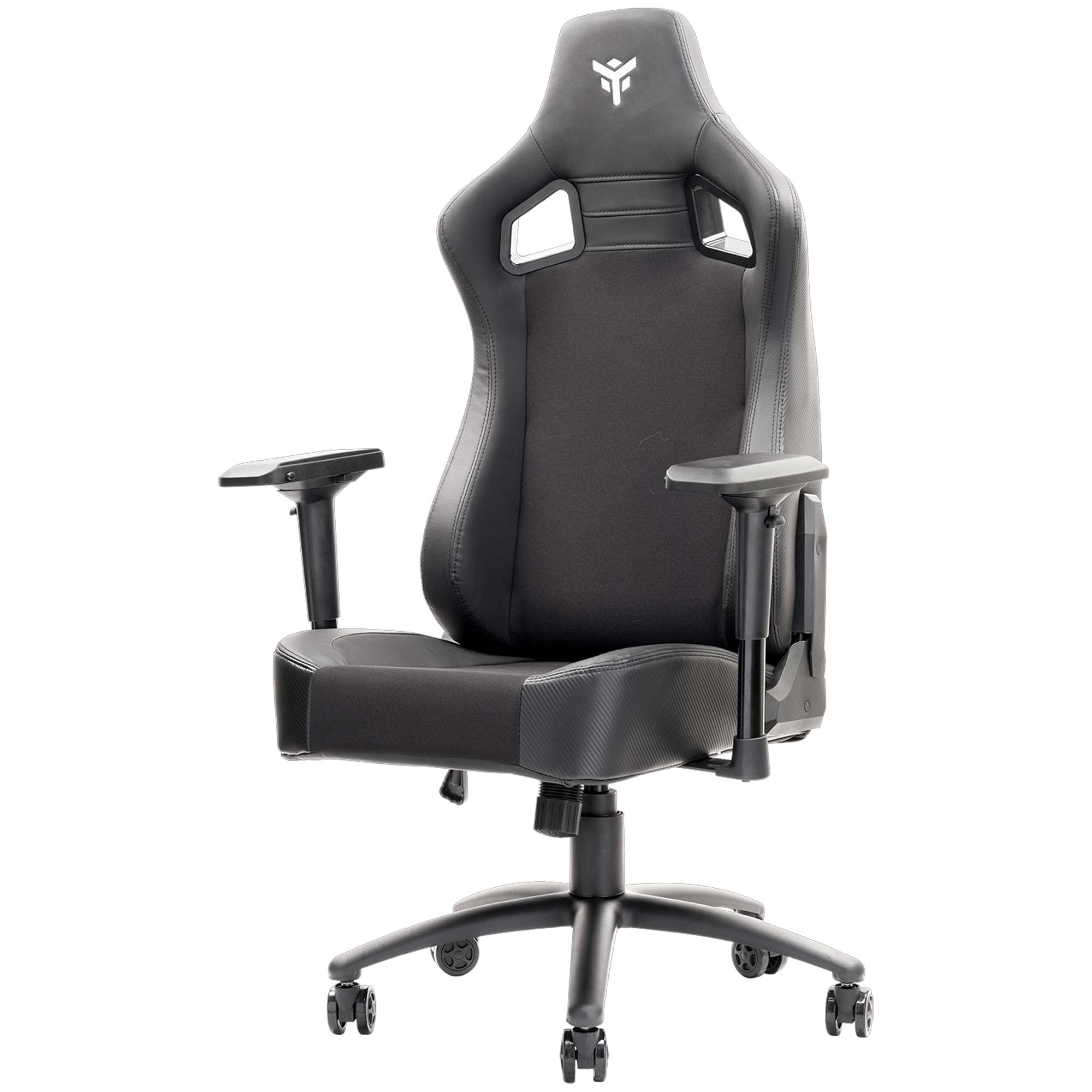 iTek Gaming Chair SCOUT PM30 - PVC, Doppio Cuscino - Nero/Bianco