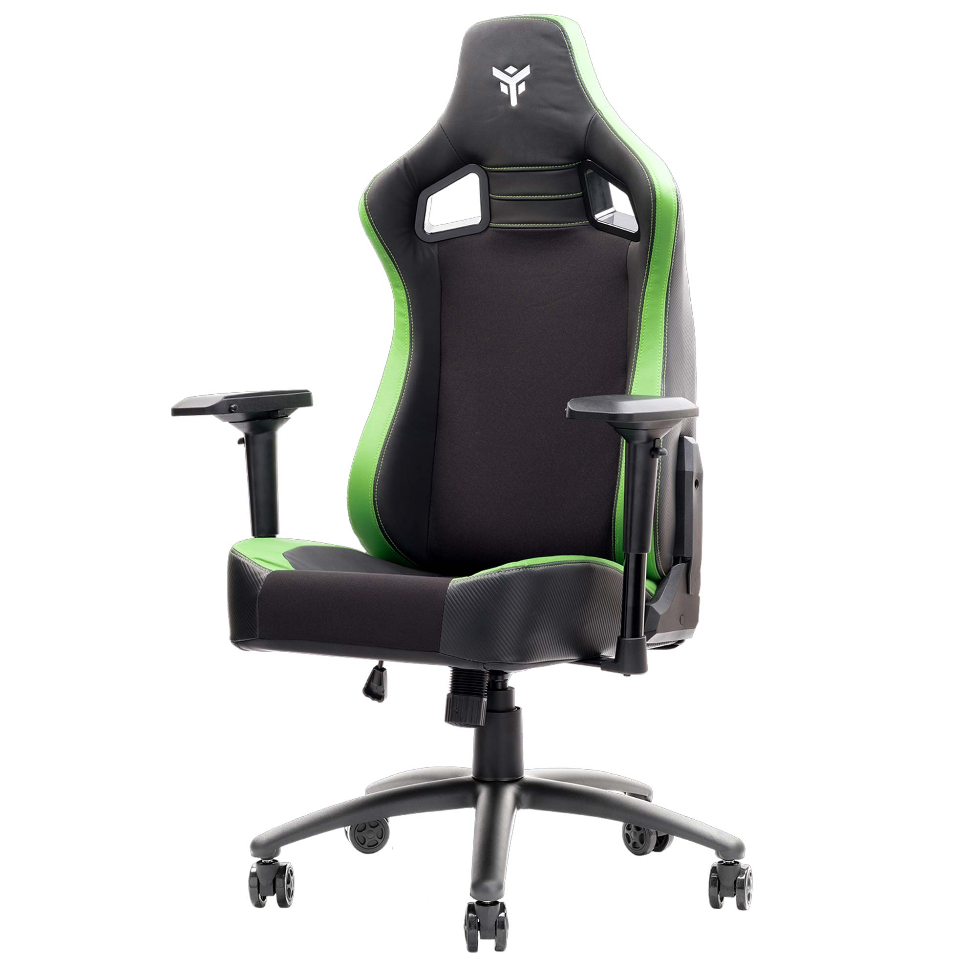 iTek Gaming Chair SCOUT PM30 - PVC, Doppio Cuscino - Nero/Verde