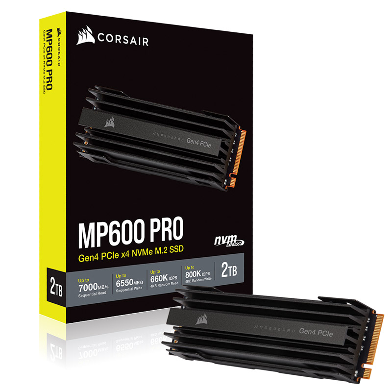 Corsair Force MP600 PRO NVMe SSD, PCIe 4.0 M.2 Type 2280 - 2 TB *Refurbished*