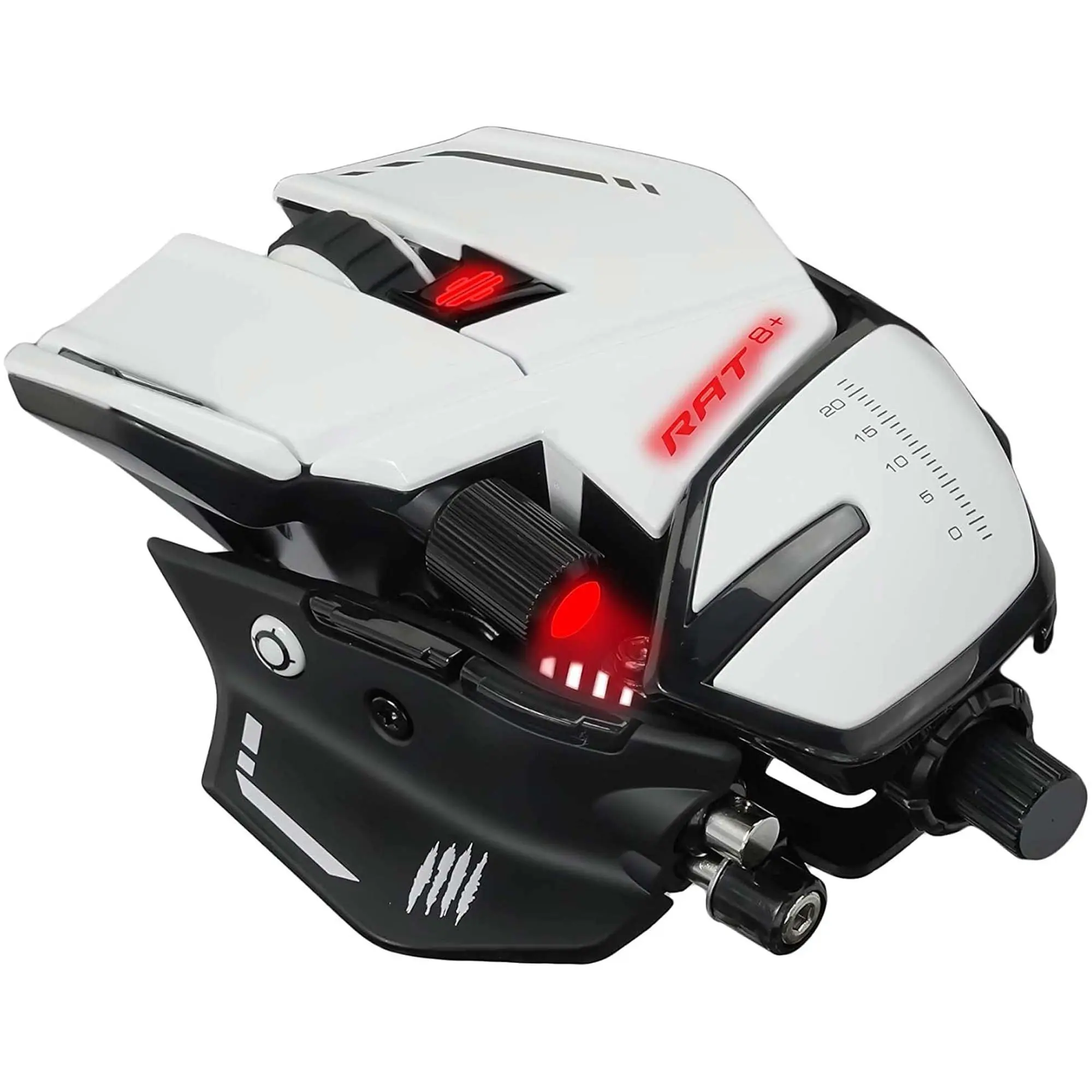 Mad Catz R.A.T. 8+ Fully Adjustable Gaming Mouse - White