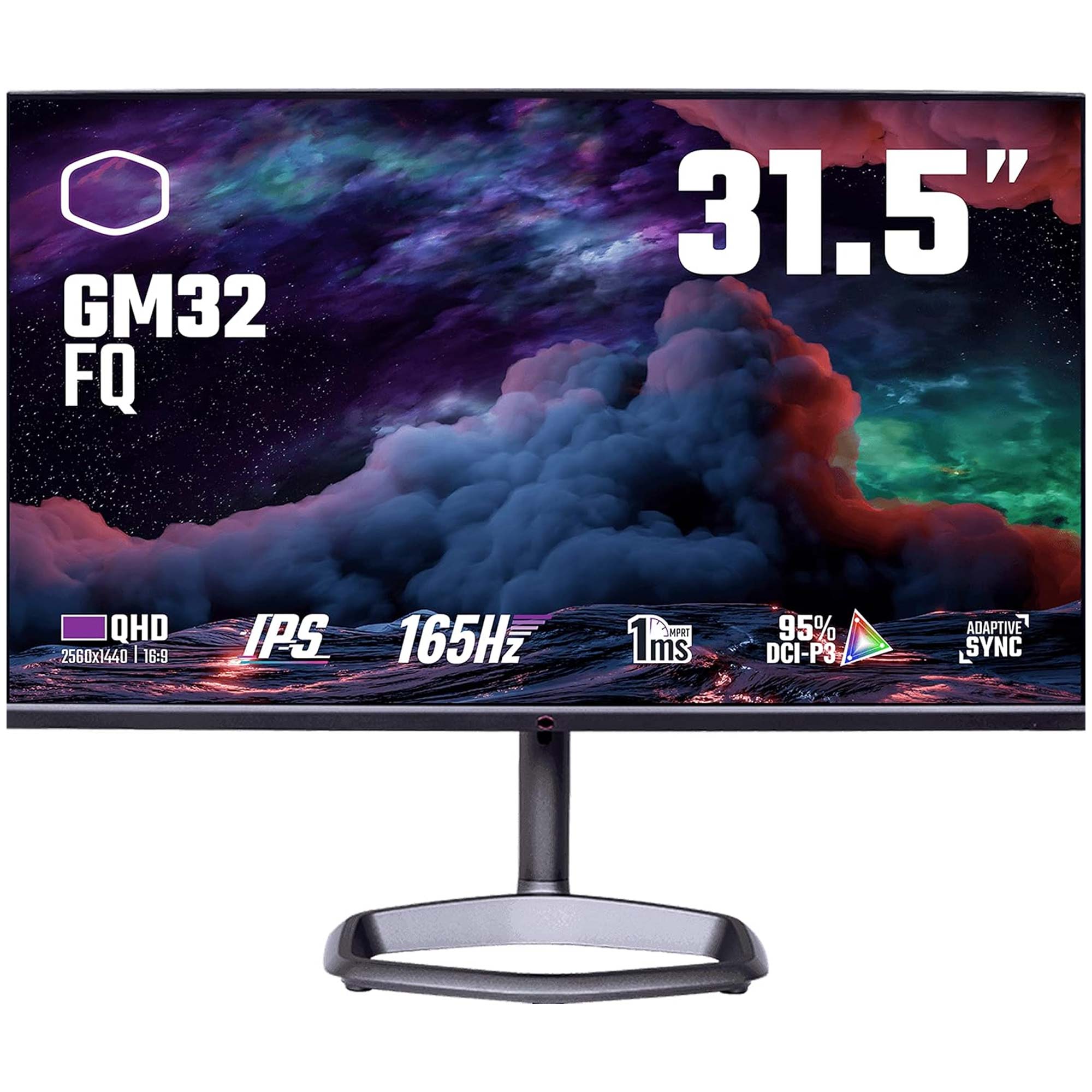 Cooler Master GM32-FQ 31.5" Flat, QHD 165Hz, IPS, HDR400, 1ms - HDMI/DP