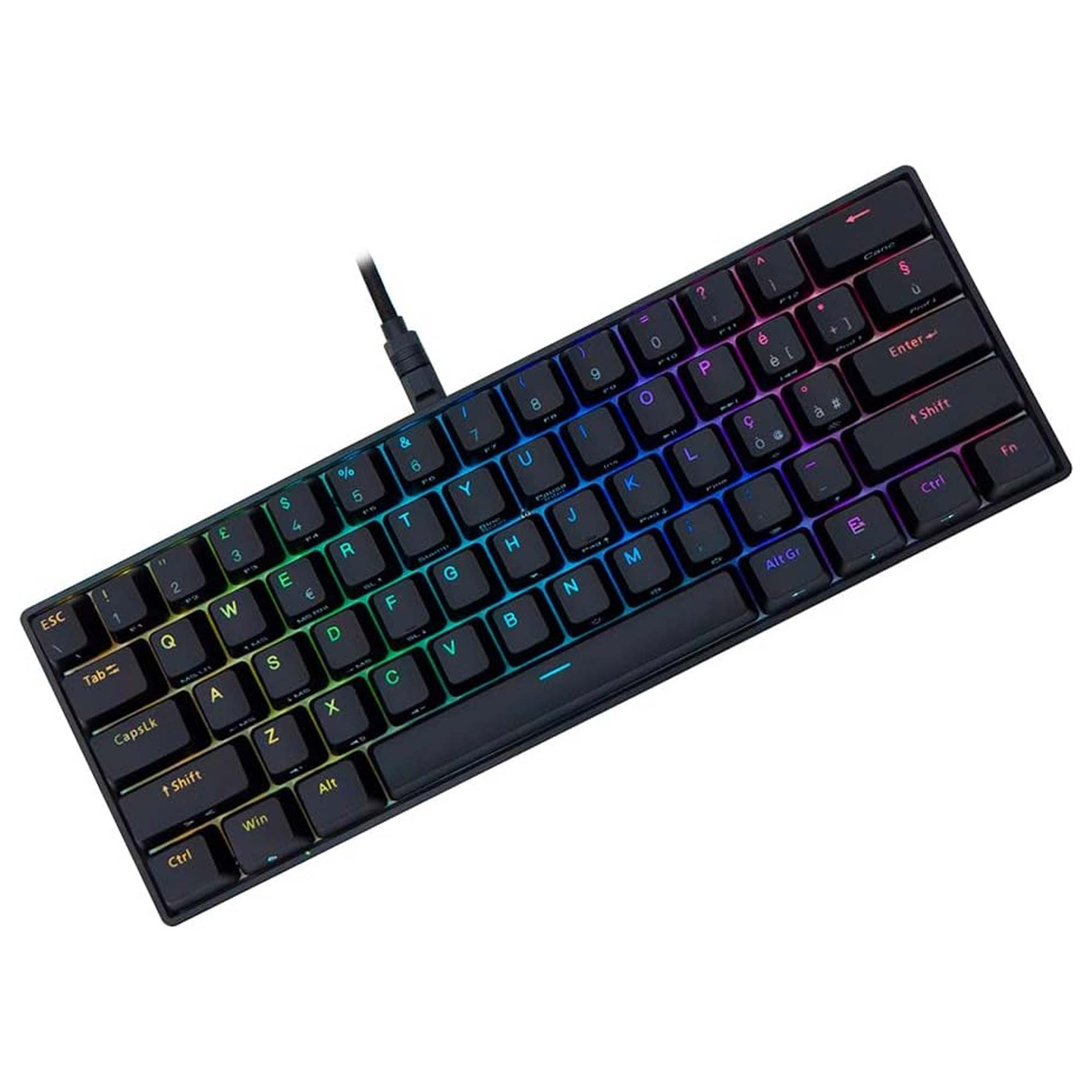 Mad Catz S.T.R.I.K.E. 6 60% RGB Gaming Keyboard, Nero - Layout IT