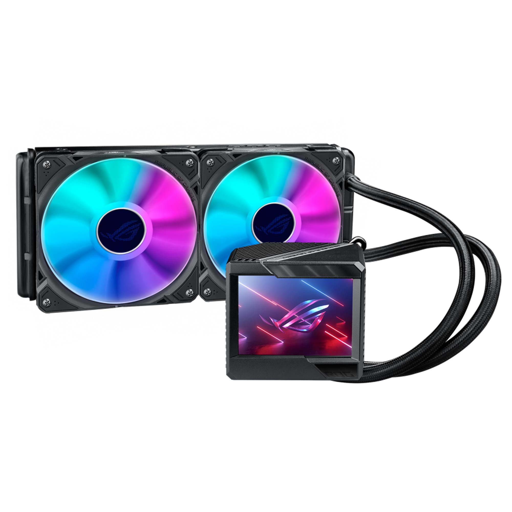 Asus ROG RYUJIN II 240 ARGB Cooler AIO, schermo LCD 3.5" - 240 mm