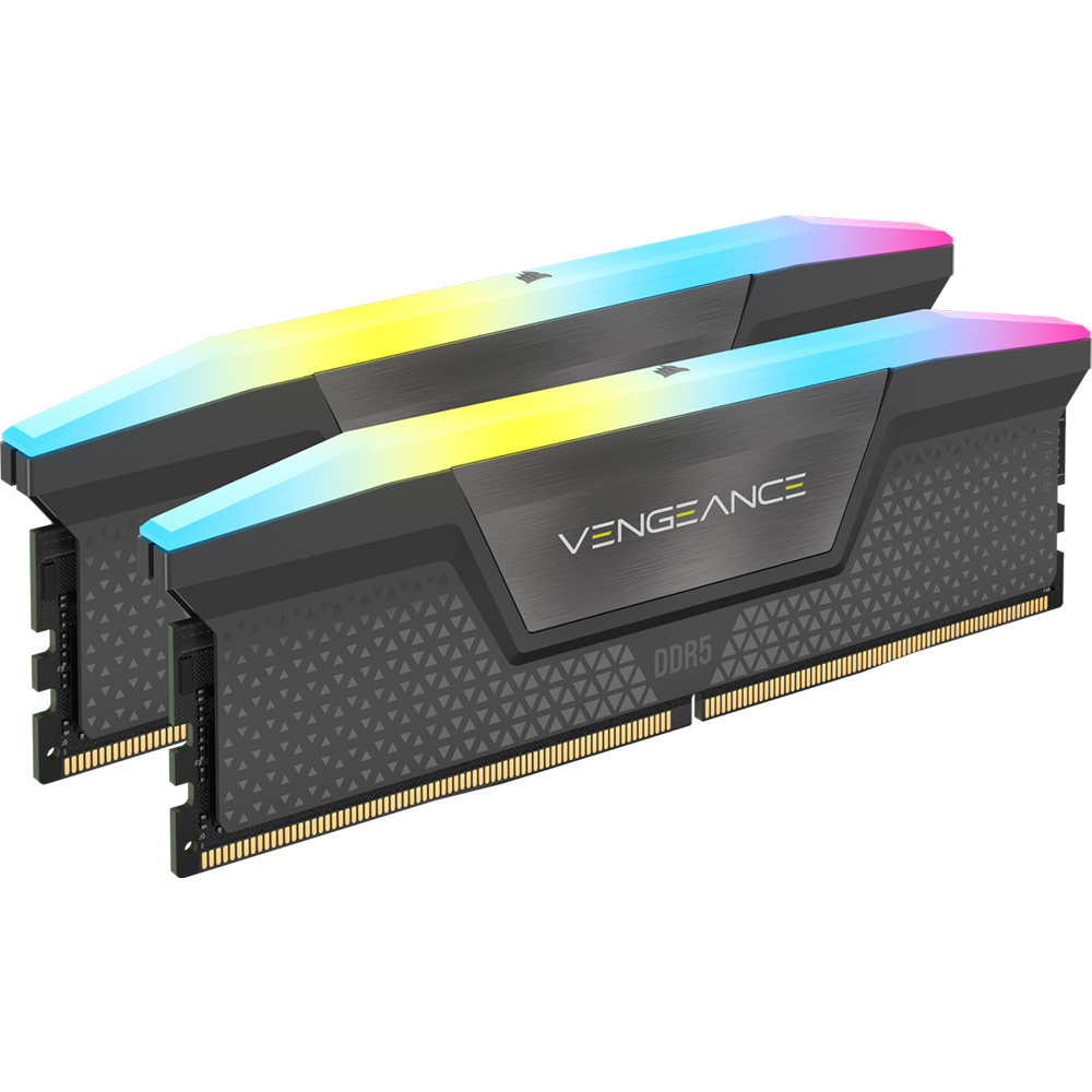 Corsair Vengeance DDR5-5600 RGB C40, Grigio - 64GB (2x32GB)