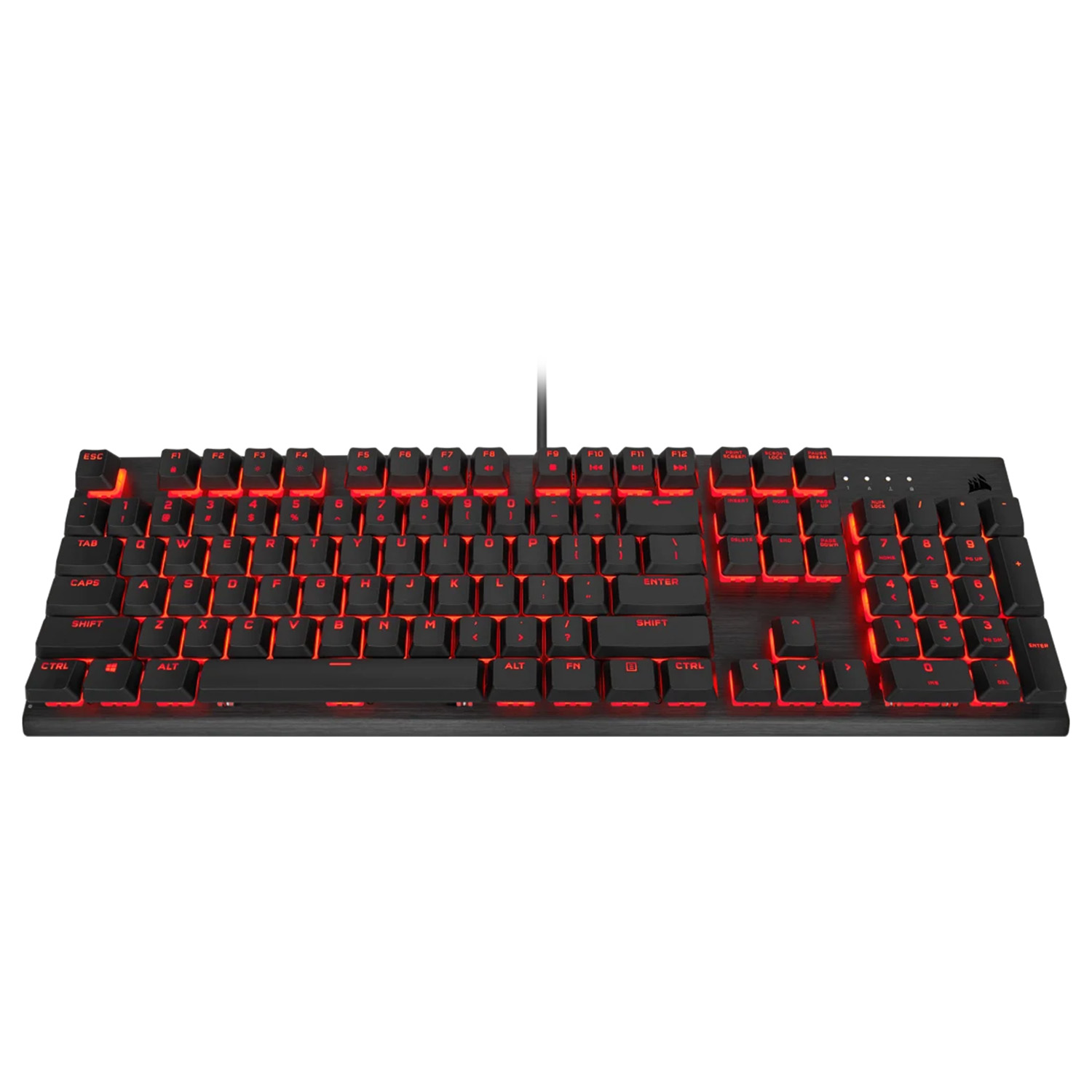 Corsair K60 PRO Mechanical Gaming Keyboard Red LED - CHERRY VIOLA - Black - Layout ITA