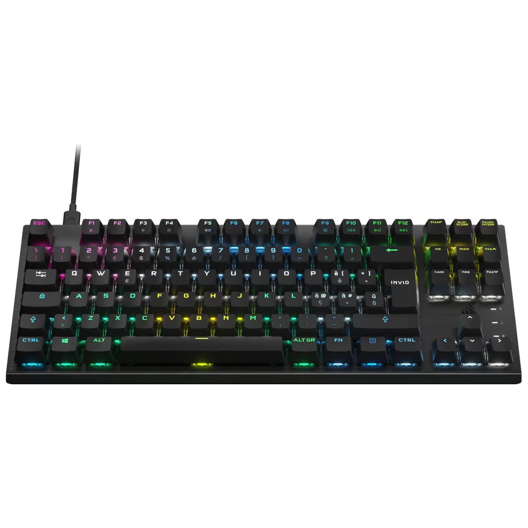 Corsair K60 PRO TKL RGB Mechanical Gaming Keyboard - Switch CORSAIR OPX - ITA - immagine 2