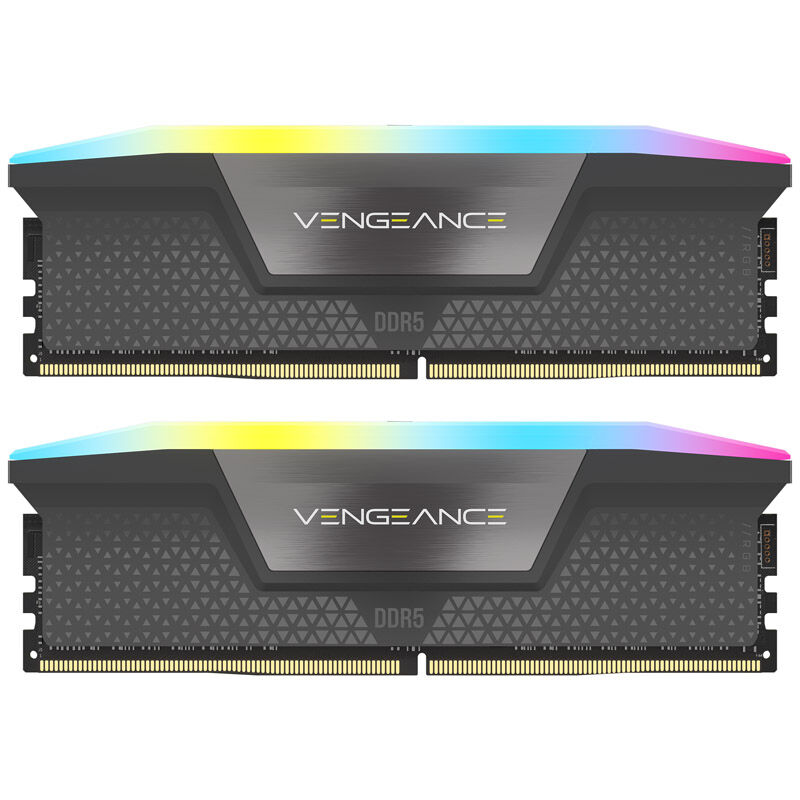 Corsair Vengeance DDR5 RGB 6000MHz C30, Grigio - 32GB (2x16GB) - immagine 2
