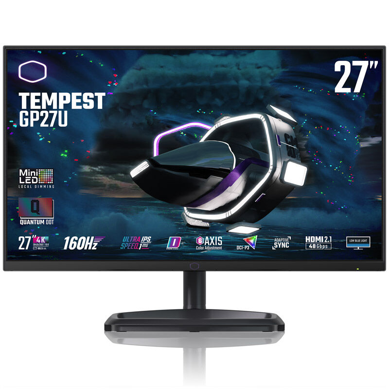 Cooler Master Gaming Monitor Tempest GP27U 27" UHD, 160Hz, QDot - Nero
