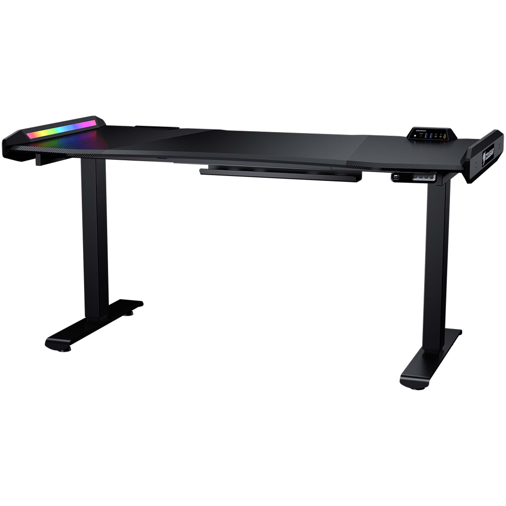 Cougar E-Mars Gaming Desk RGB, Regolazione Elettrica Altezza - Nero