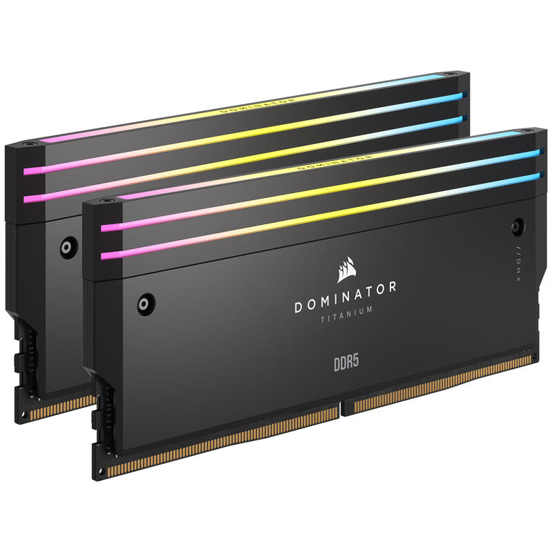 Corsair Dominator Titanium RGB DDR5 6600MHz C32, Nero - 64GB (2x32GB)