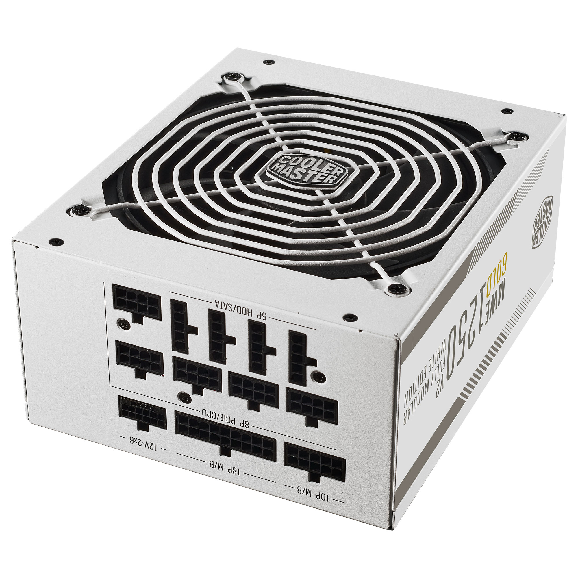 Cooler Master MWE Gold 1250 V2 Modulare, 80Plus Gold, Bianco - 1.250 watt - immagine 2