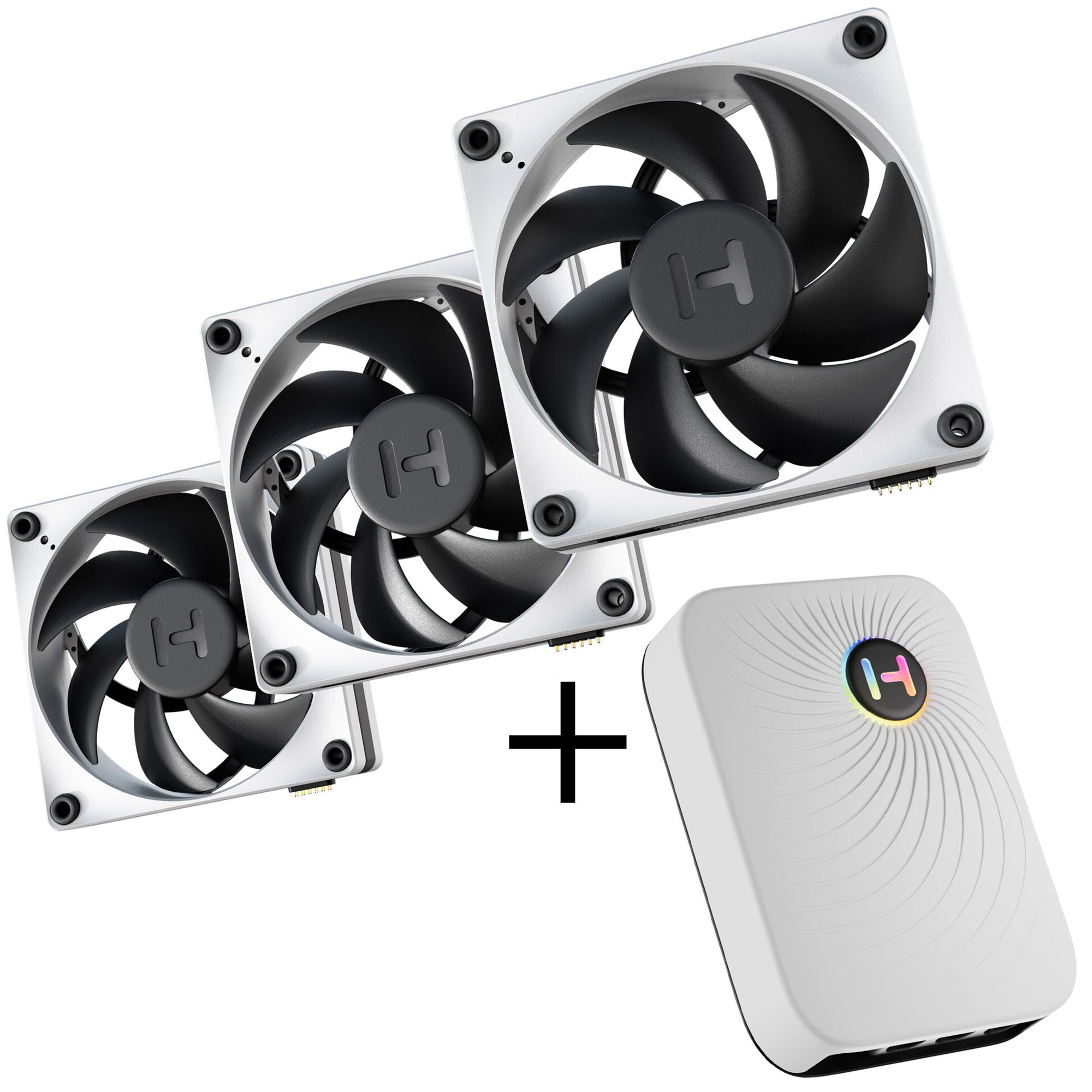 HYTE FP12 THICC Fan, Confezione 3 pezzi + NP50 - 120mm