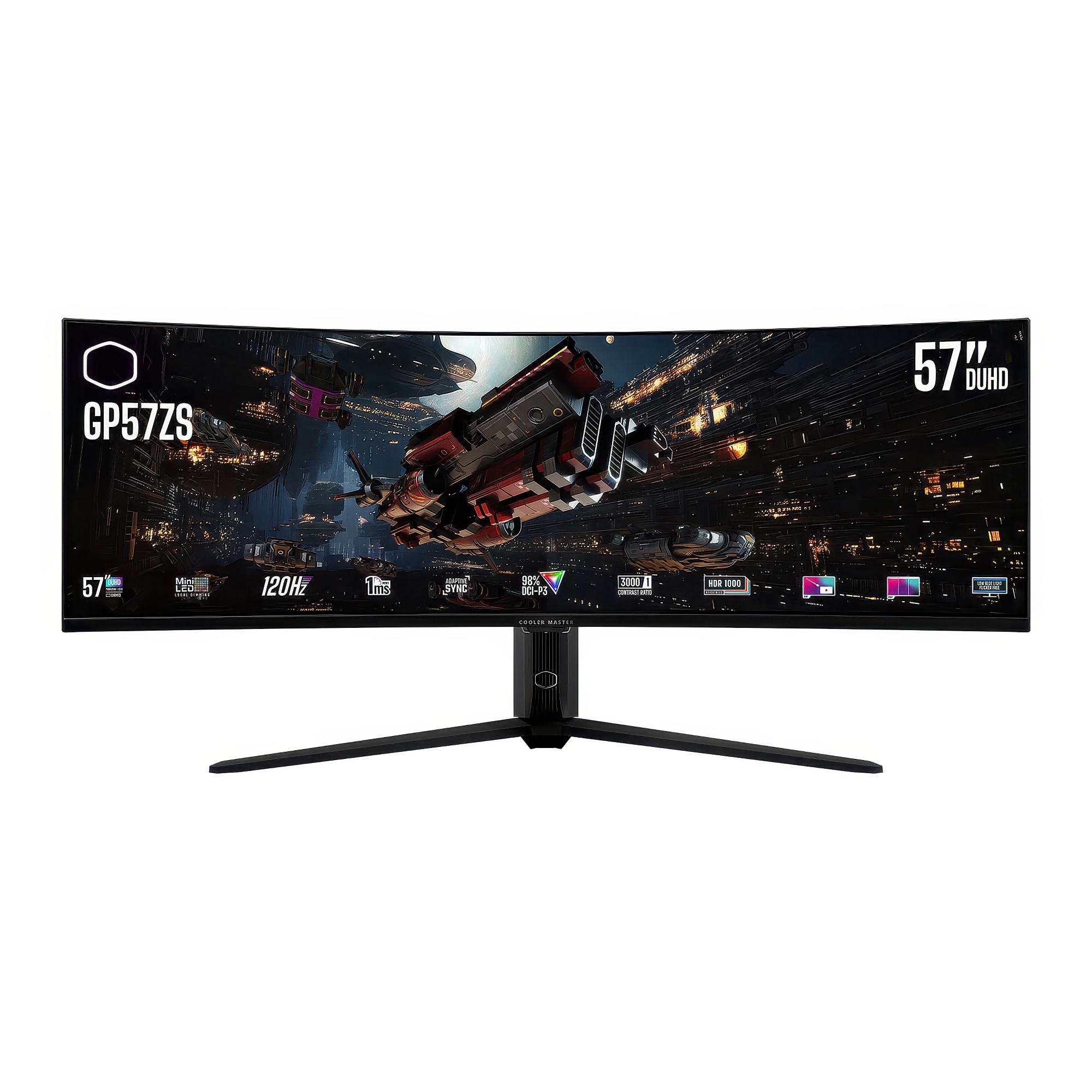 Cooler Master GP57ZS, 57 Pollici, DUHD 120hz, VA Mini-LED - HDMI/DP