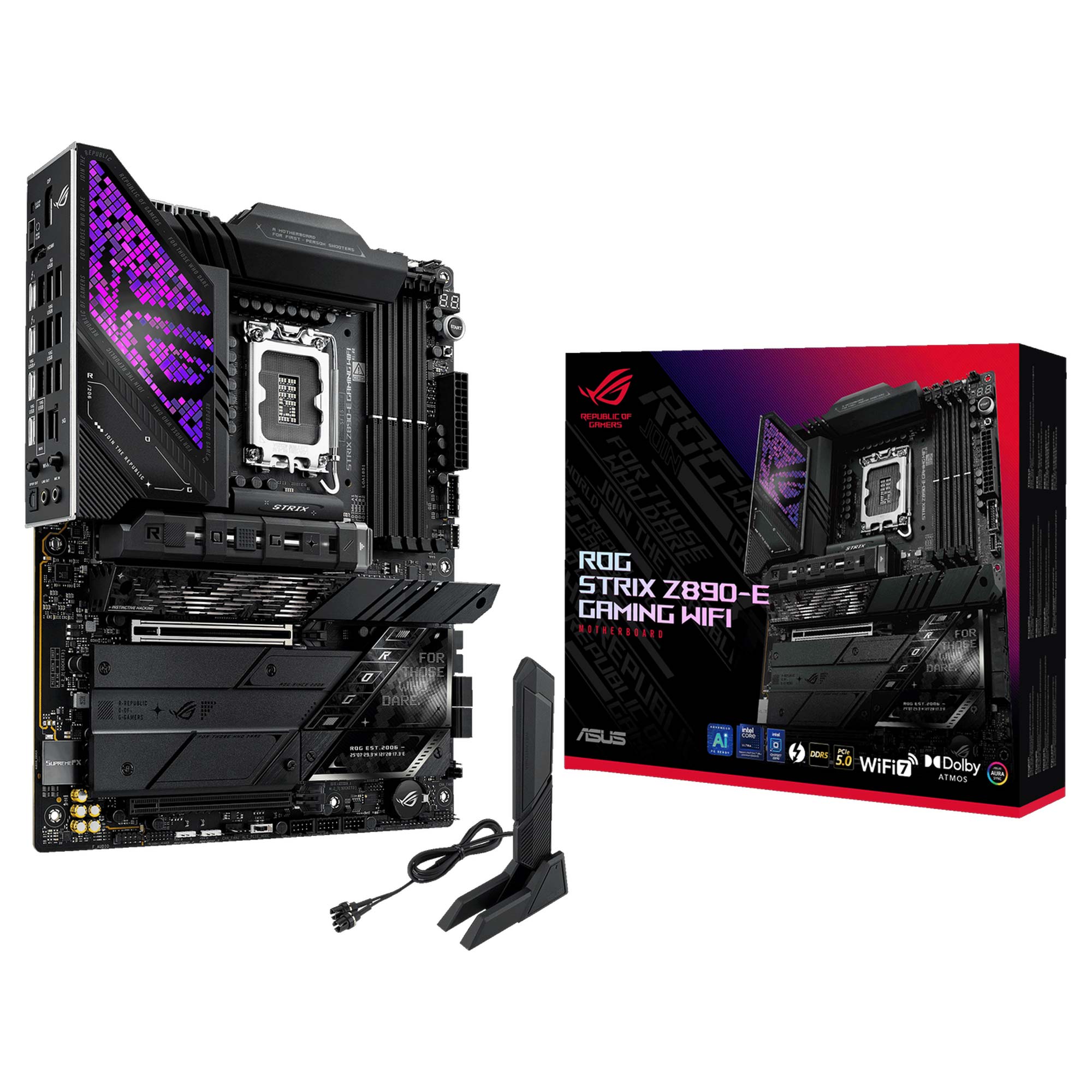 Asus ROG Strix Z890-E Gaming WiFi, Intel Z890 Motherboard, DDR5 - Socket 1851