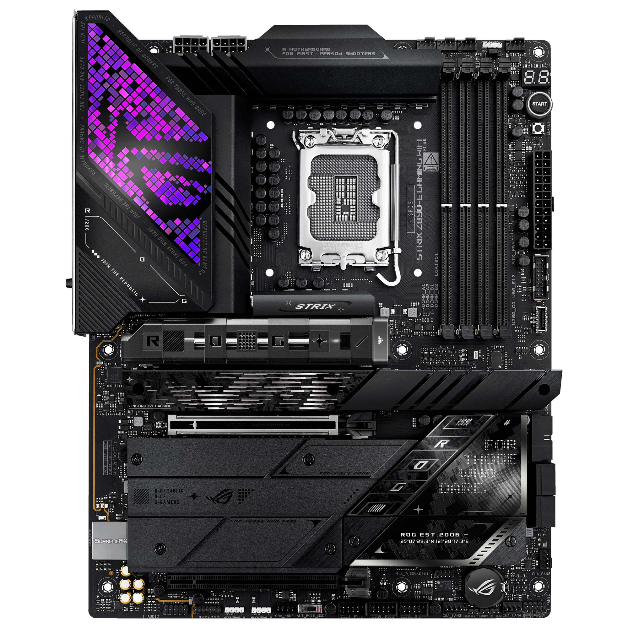 Asus ROG Strix Z890-E Gaming WiFi, Intel Z890 Motherboard, DDR5 - Socket 1851 - immagine 2