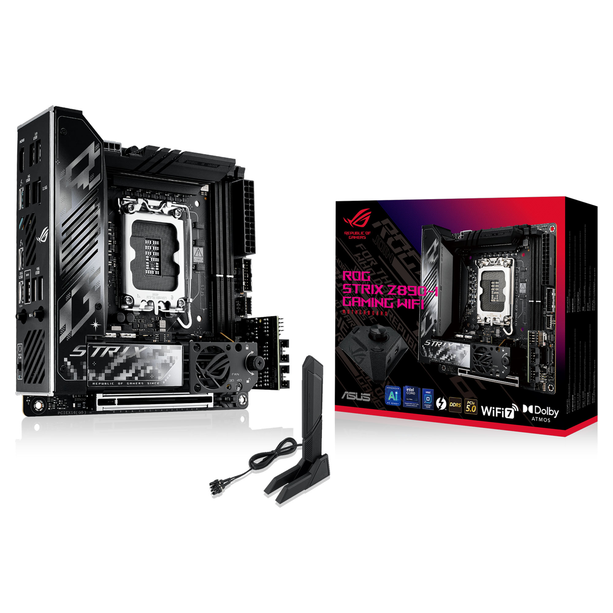 Asus ROG Maximus Z890-I Gaming WiFi, Intel Z890 Motherboard, DDR5 - Socket 1851