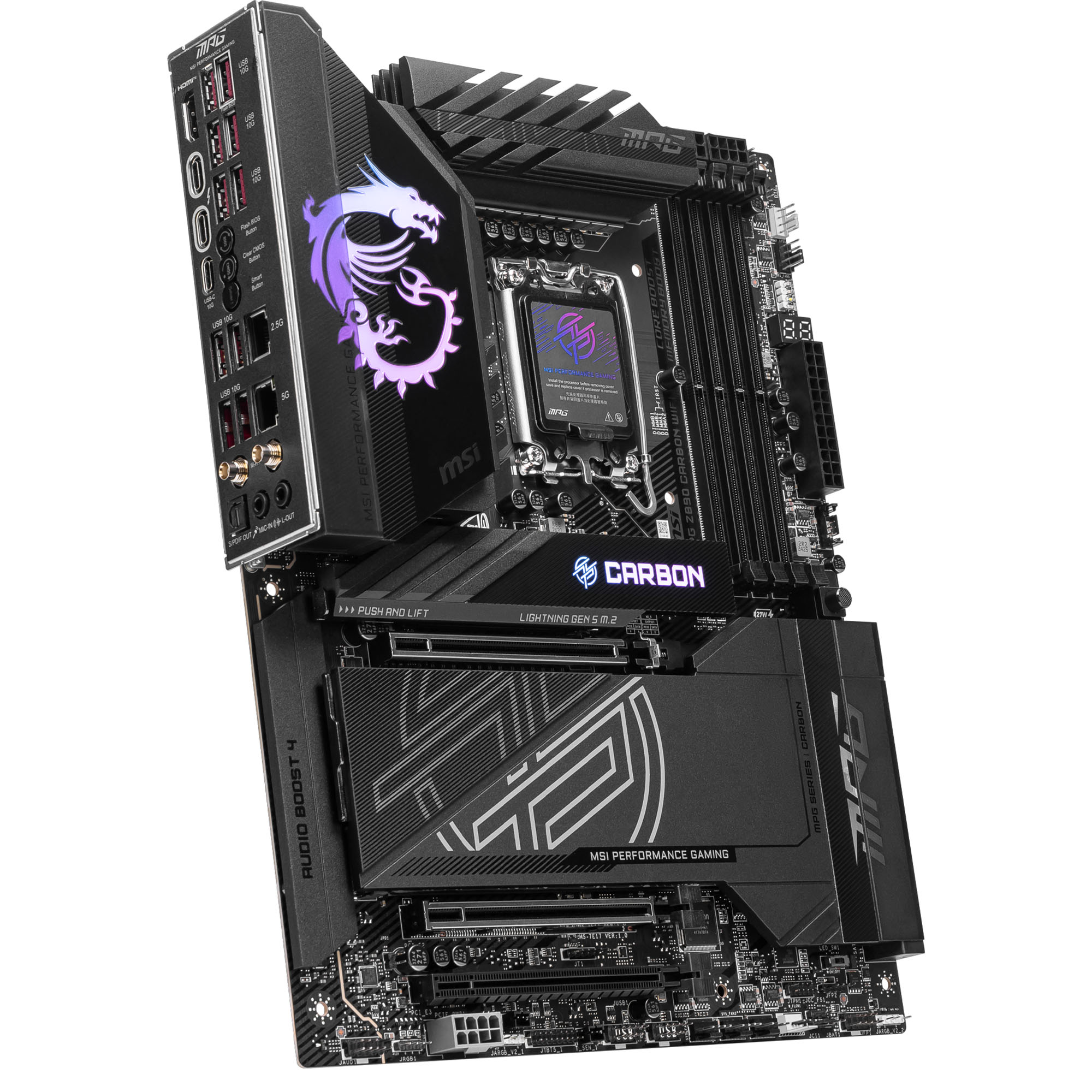 MSI MAG Z890 Carbon WiFi, Intel Z890 Motherboard, DDR5 - Socket 1851 - immagine 2