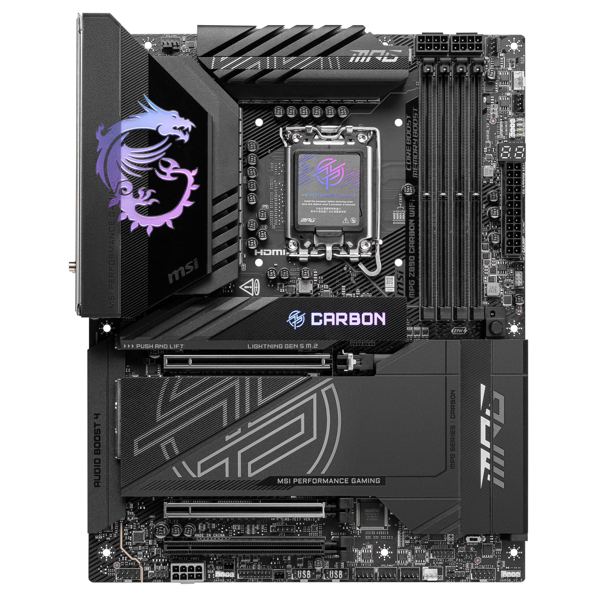 MSI MAG Z890 Carbon WiFi, Intel Z890 Motherboard, DDR5 - Socket 1851 - immagine 3