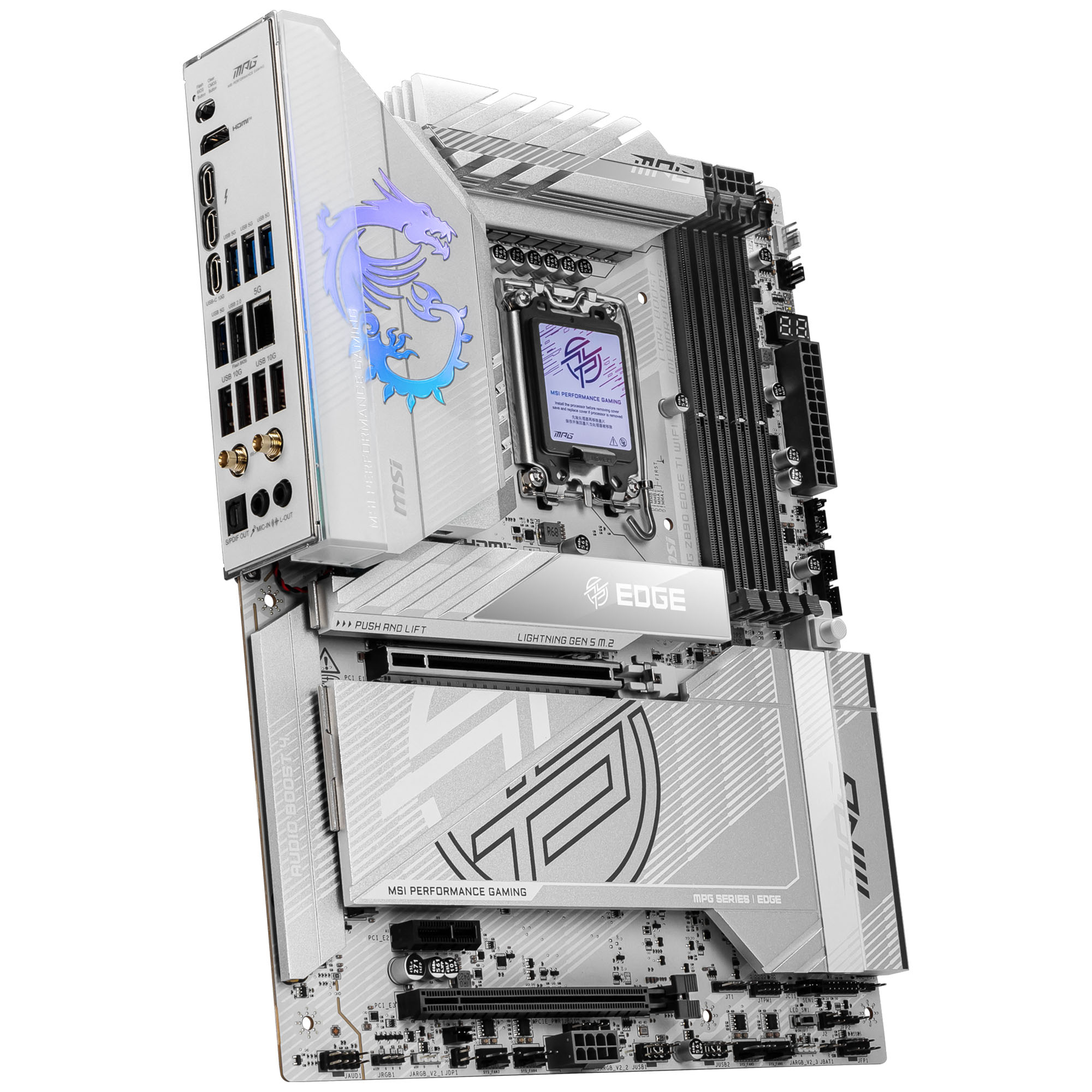 MSI MAG Z890 EDGE TI WiFi, Intel Z890 Motherboard, DDR5 - Socket 1851 - immagine 2