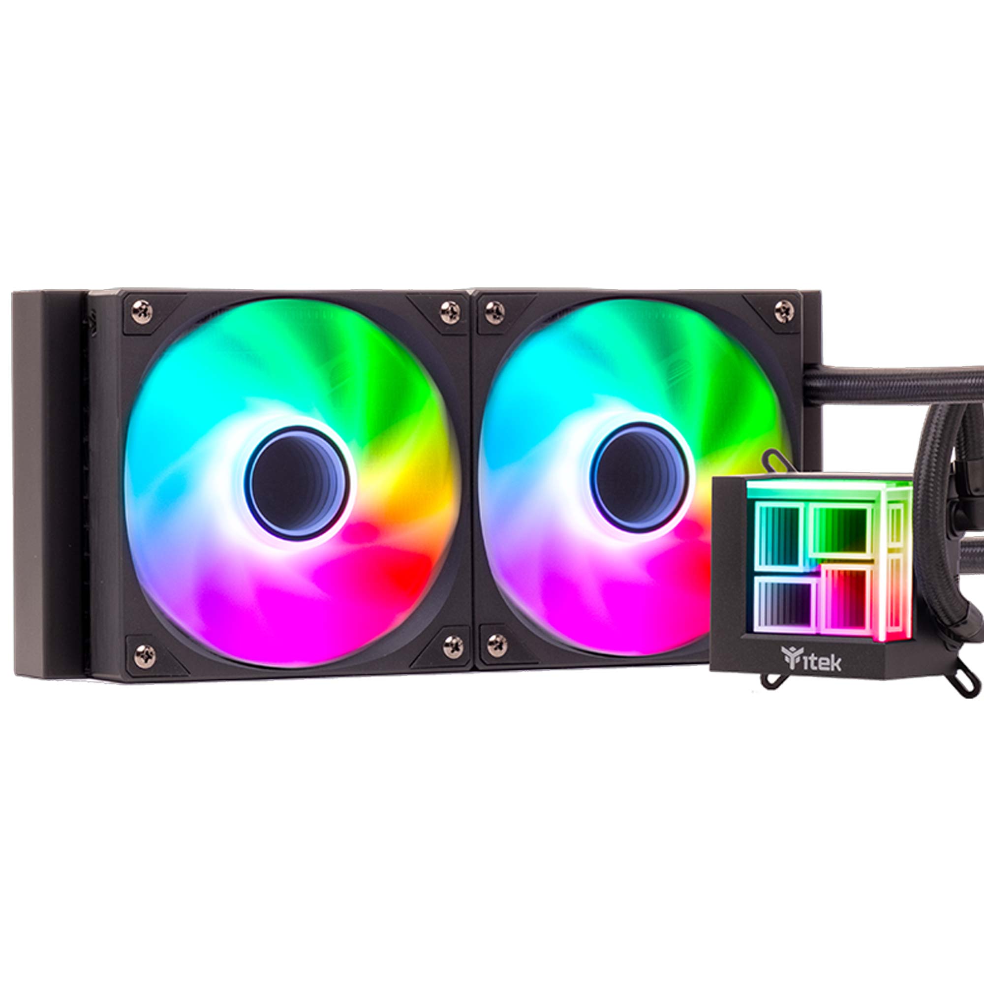 iTek HYDRO CUBE 240B, PWM, Black - 240 mm