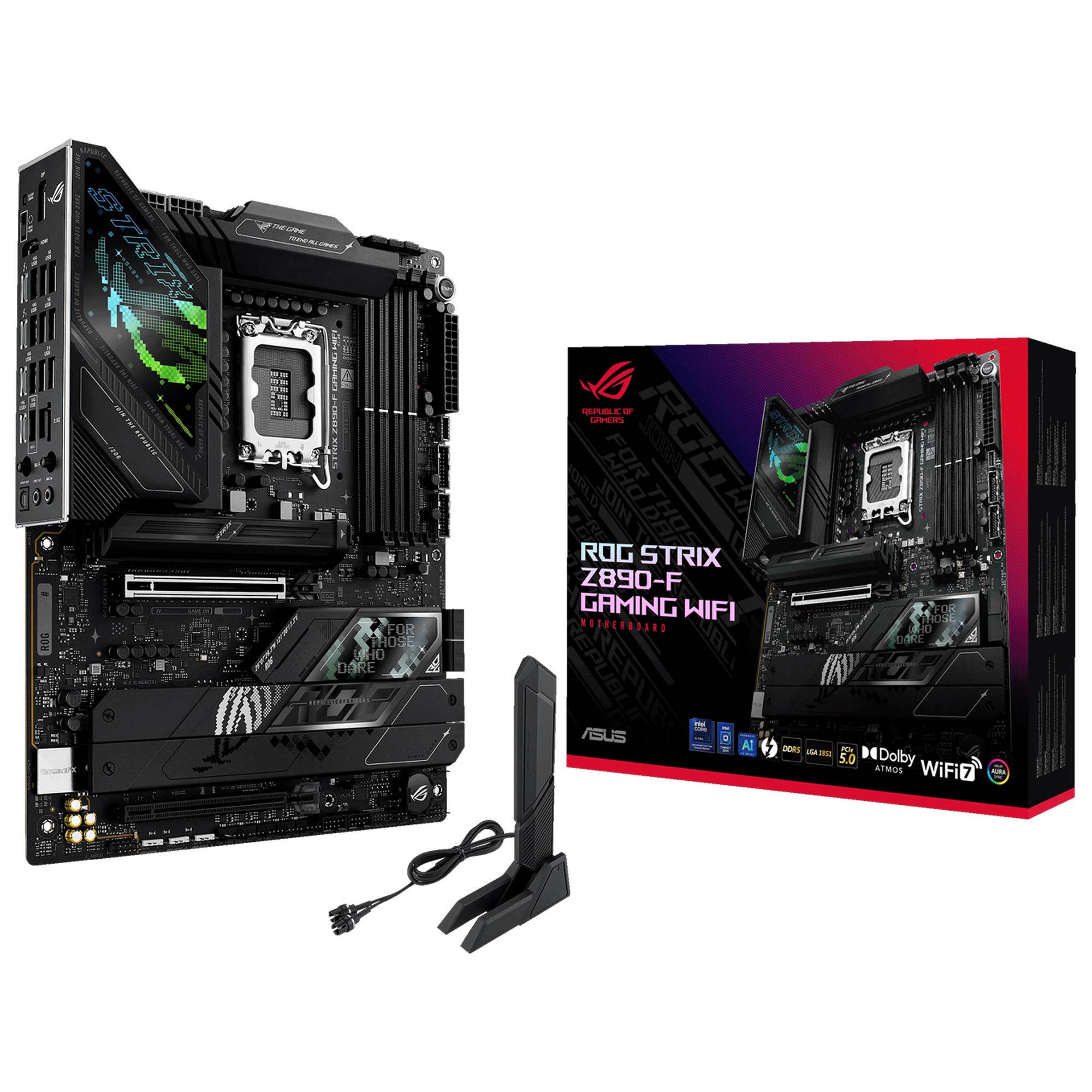 Asus ROG Strix Z890-F Gaming WiFi, Intel Z890 Motherboard, DDR5 - Socket 1851
