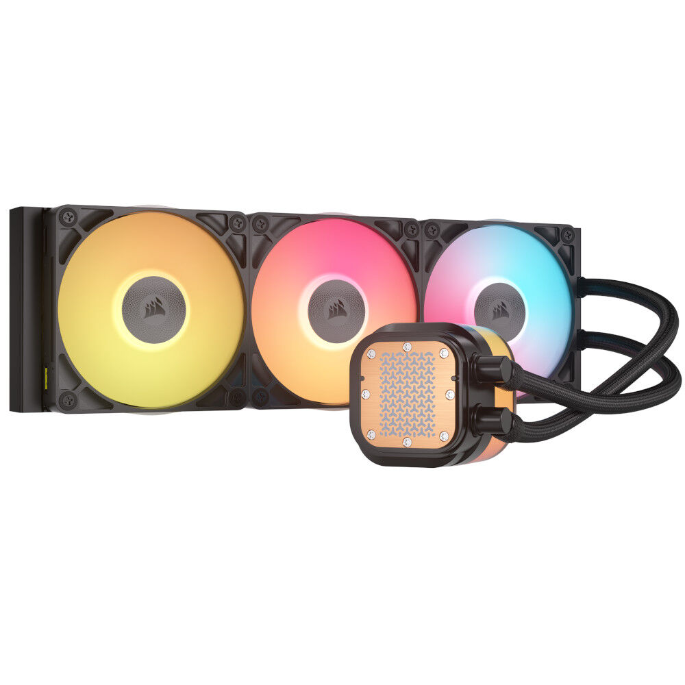 CORSAIR iCUE LINK TITAN 360 RX LCD AIO, 360mm Radiator, Liquid CPU Cooler - Nero - immagine 3