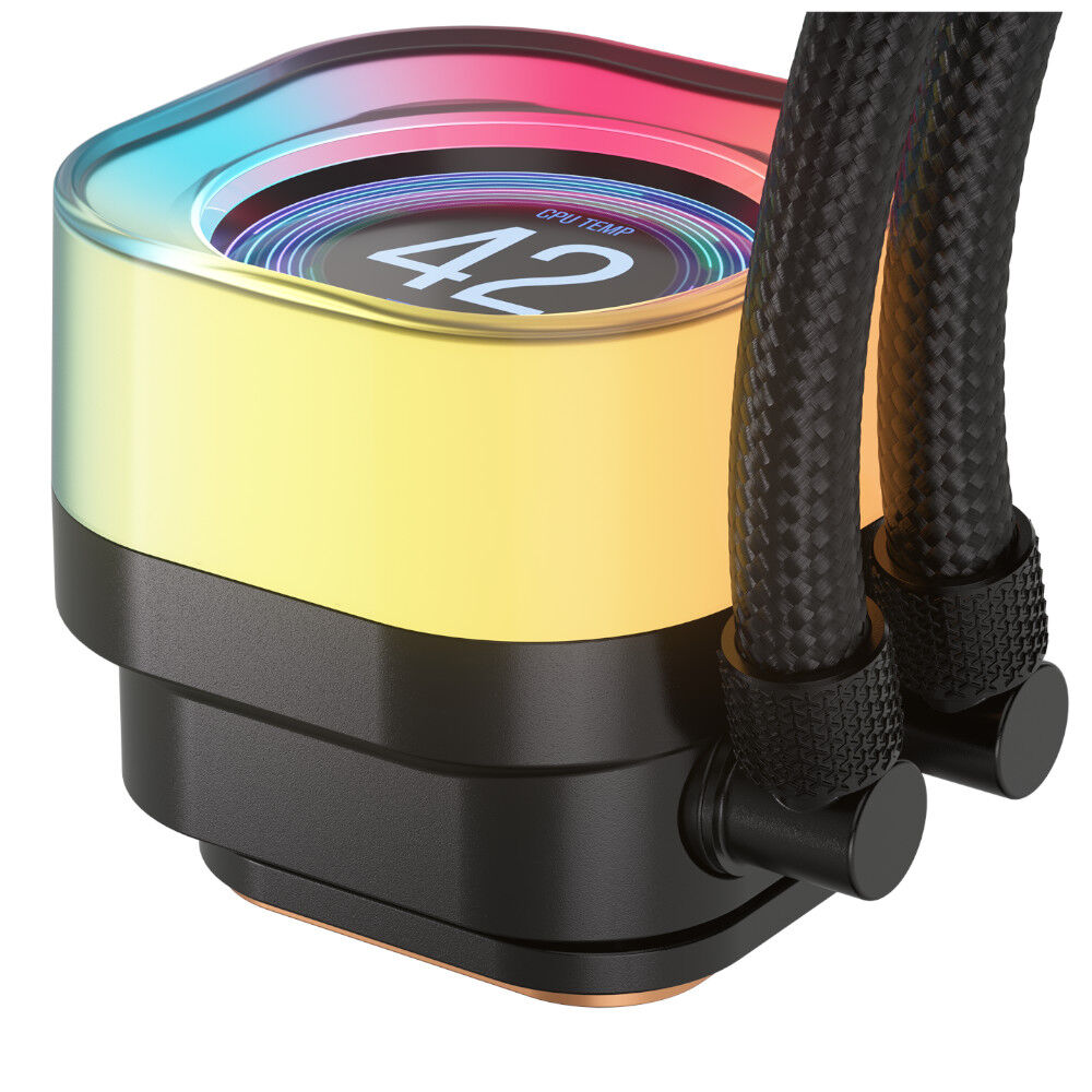 CORSAIR iCUE LINK TITAN 360 RX LCD AIO, 360mm Radiator, Liquid CPU Cooler - Nero - immagine 4