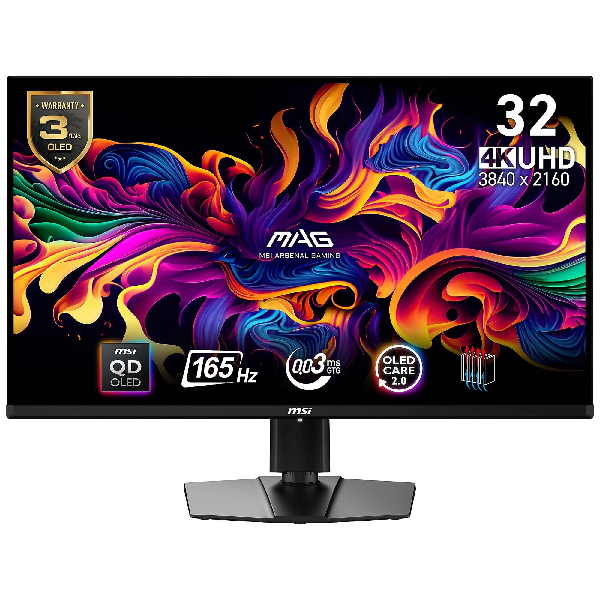 MSI MAG 321UP QD-OLED, 32", 4K, 165Hz, QD-OLED, Adaptive-Sync, HDR