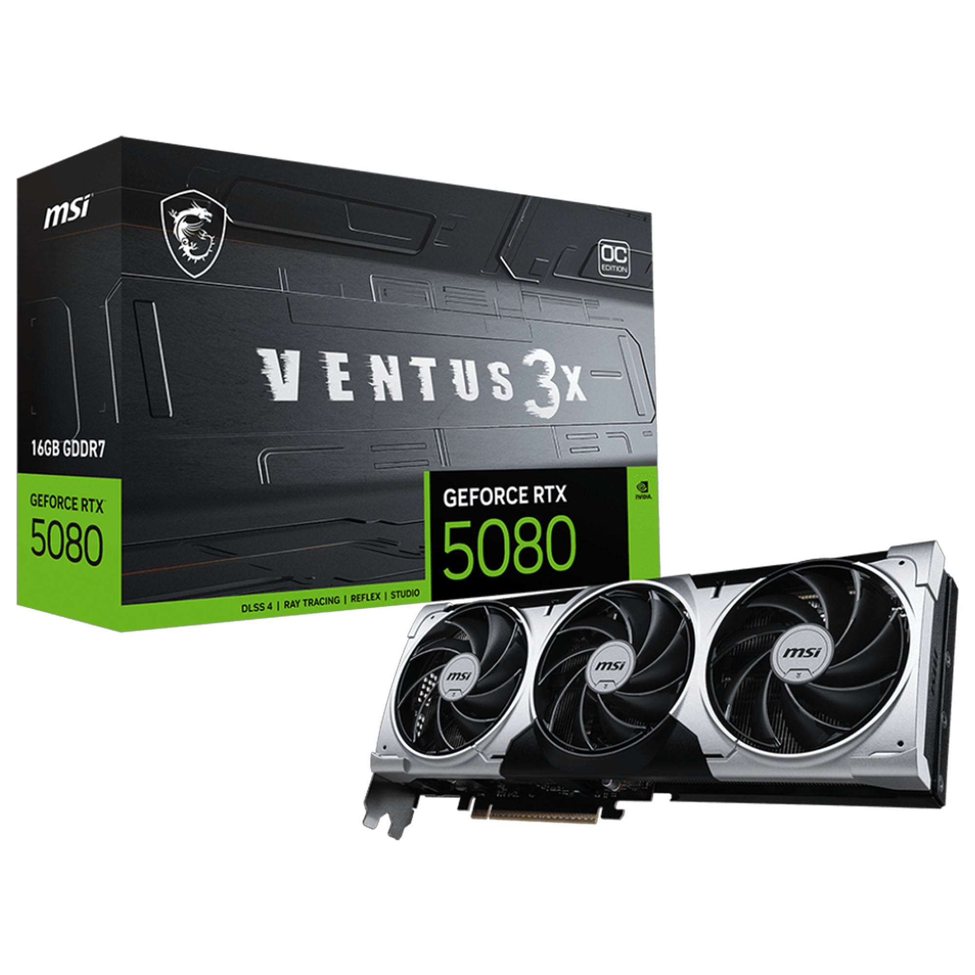 MSI GeForce RTX 5080 16G Ventus 3X OC, 16384 MB GDDR7