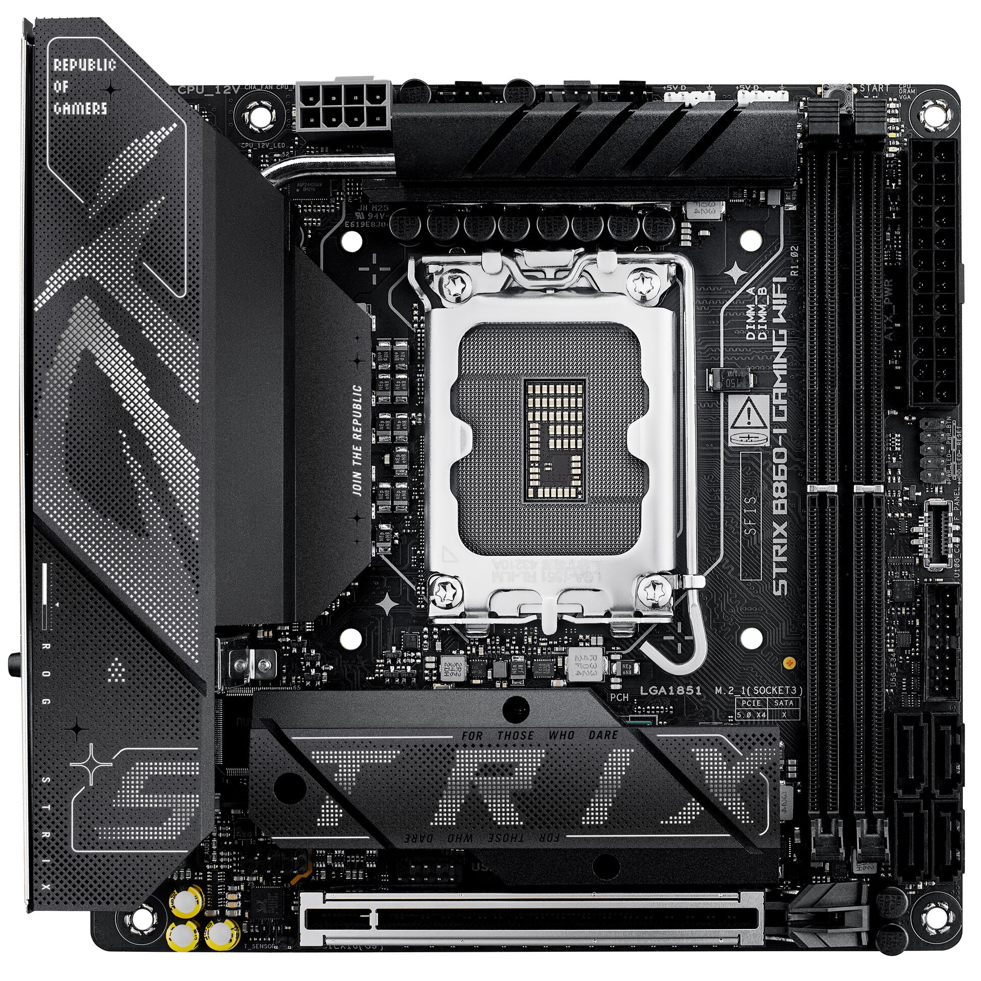 Asus ROG Strix B860-I Gaming WiFi, Intel B860 Motherboard, DDR5 - Socket 1851 - immagine 4
