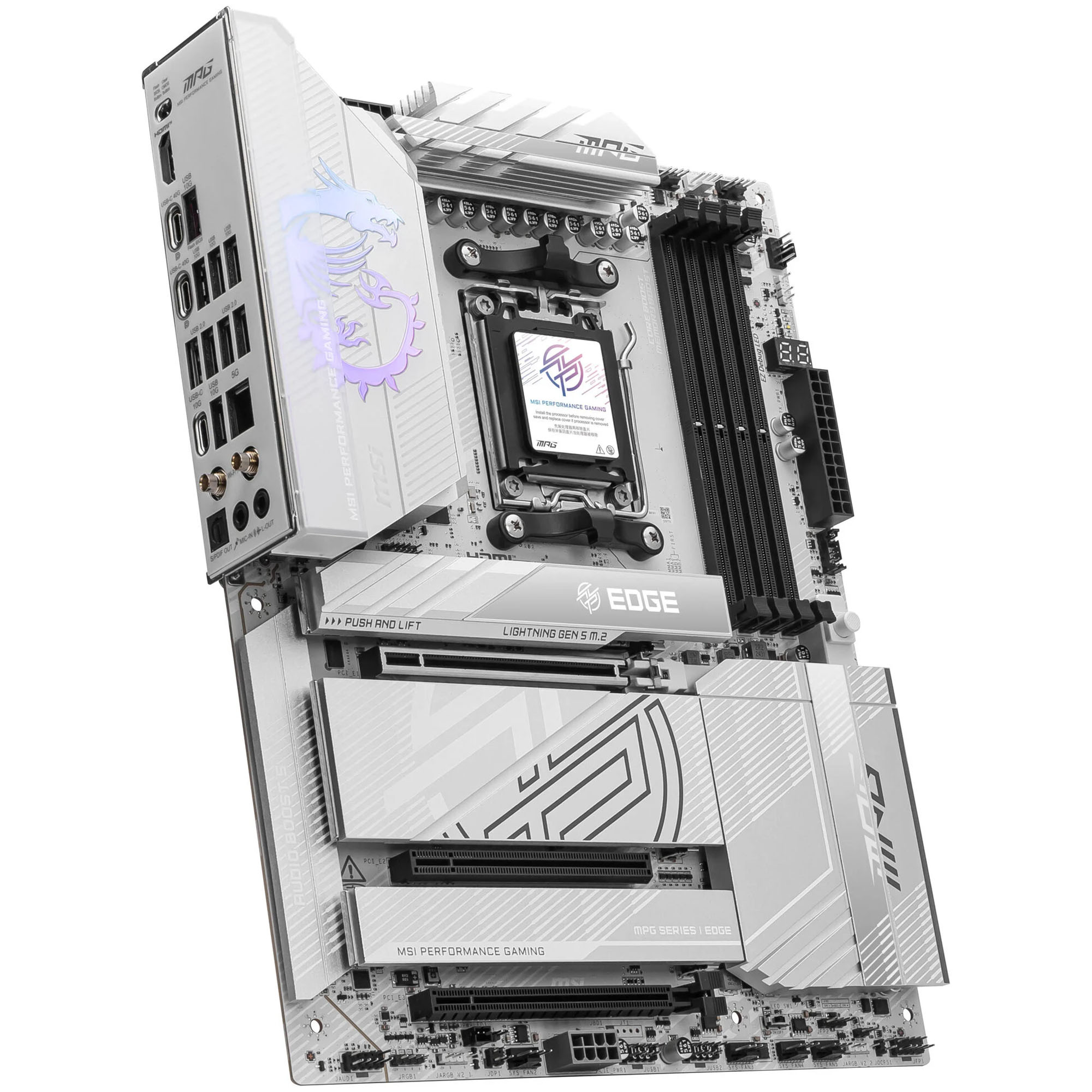 MSI MPG X870E EDGE TI Wi-Fi, AMD X870 Motherboard, DDR5 - Socket AM5 - immagine 2