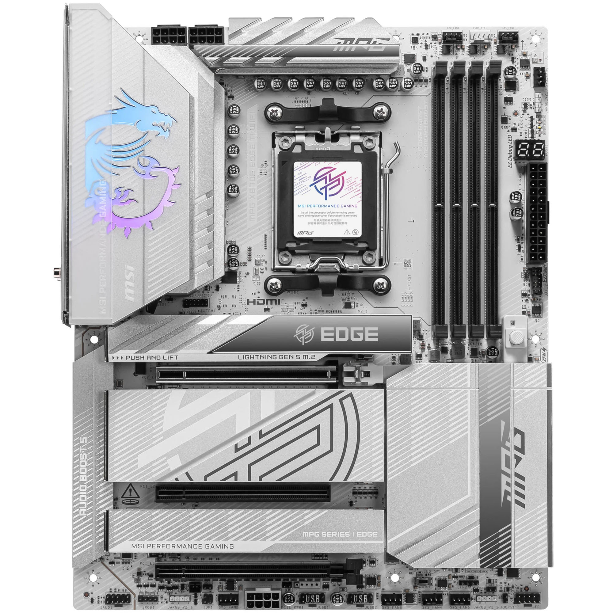 MSI MPG X870E EDGE TI Wi-Fi, AMD X870 Motherboard, DDR5 - Socket AM5 - immagine 3