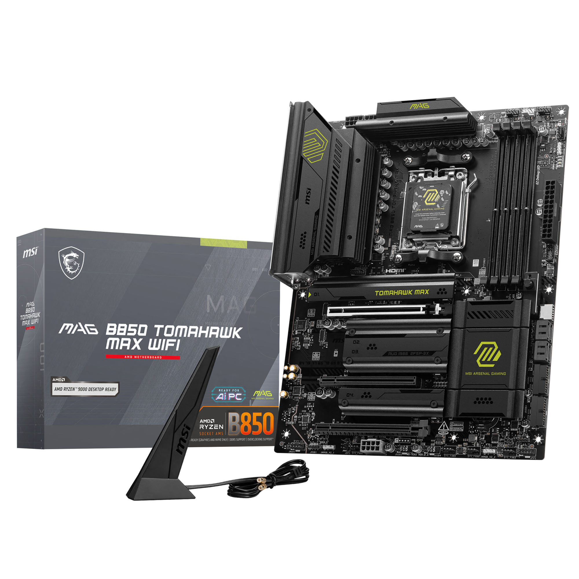 MSI MAG B850 TOMAHAWK MAX WiFi - Socket AM5, DDR5