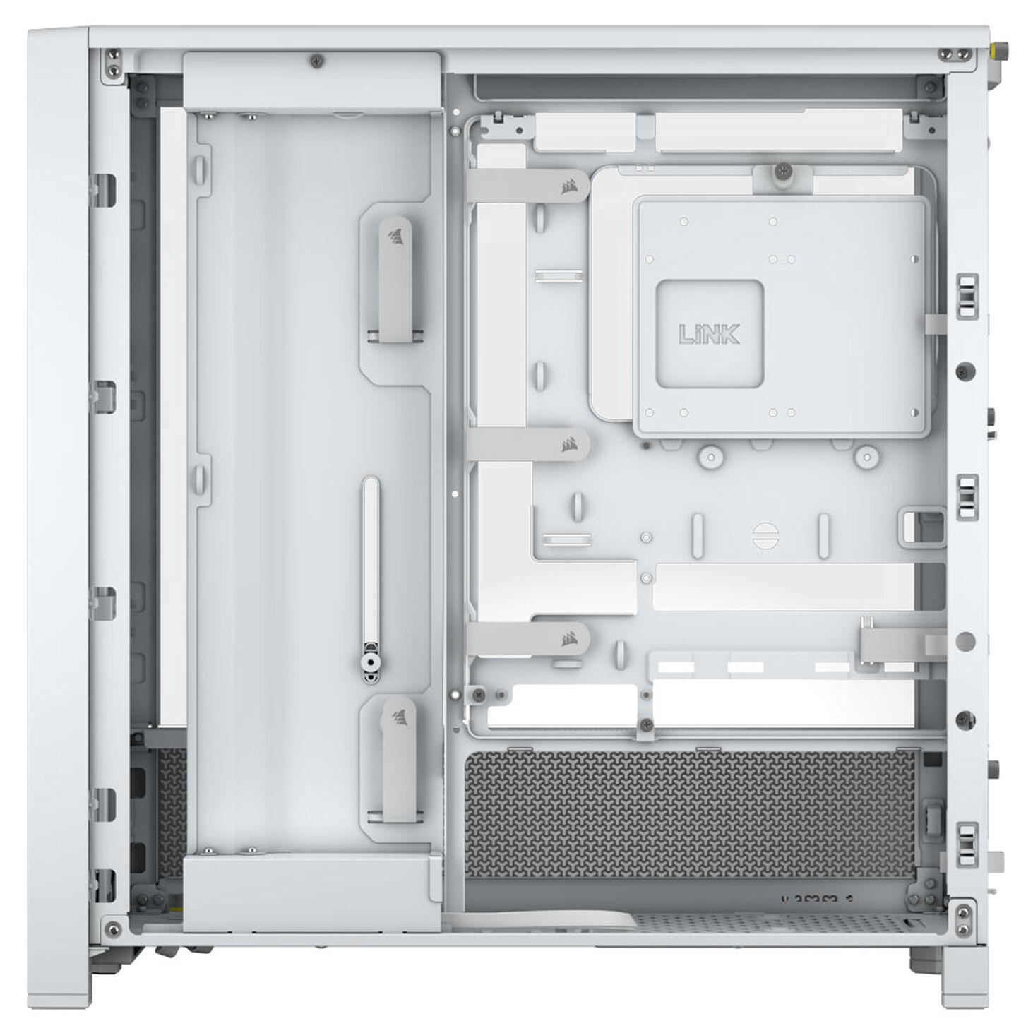 Corsair FRAME 4000D Tempered Glass, Mid-Tower - Bianco - immagine 3
