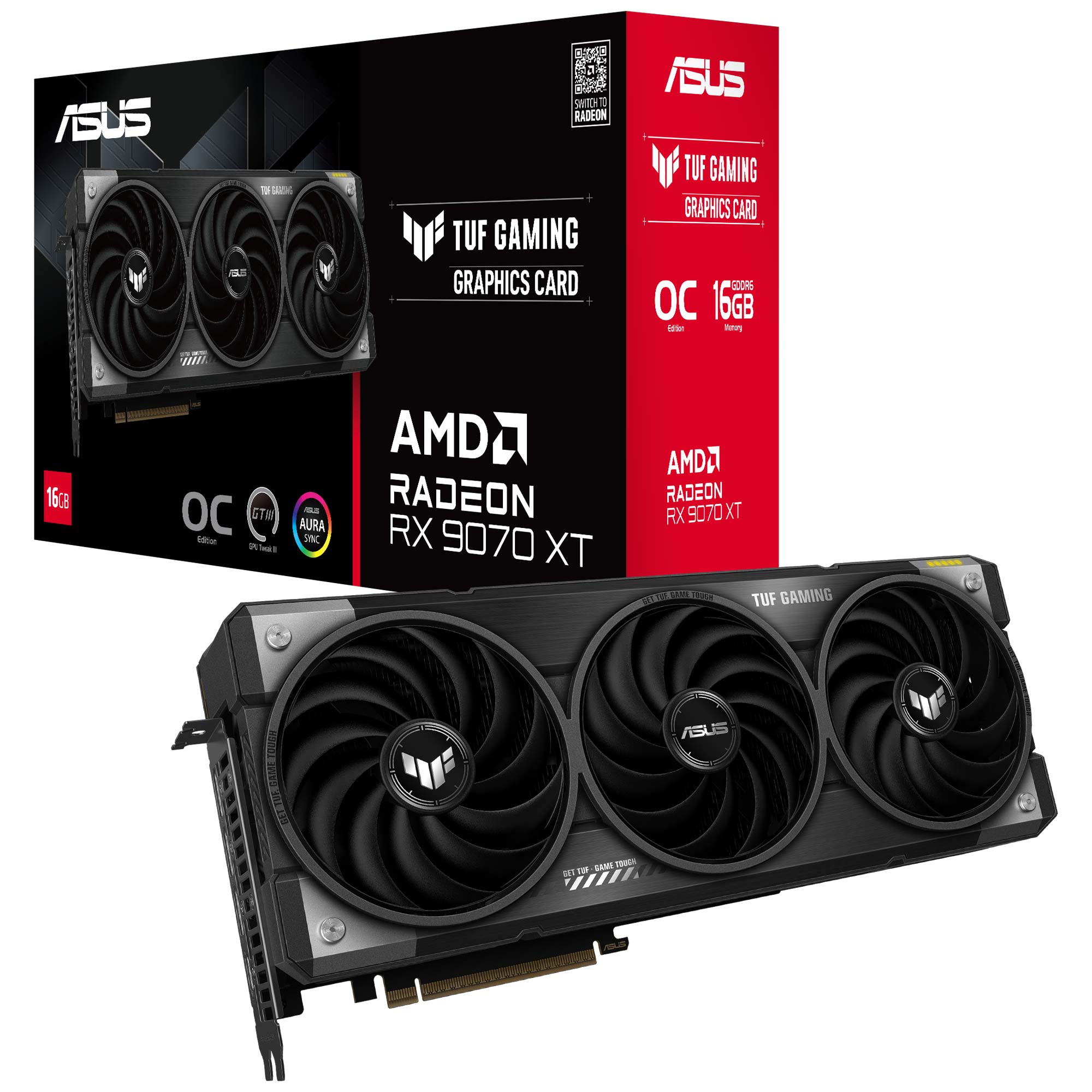 Asus TUF Gaming Radeon? RX 9070 XT OC Edition 16GB GDDR6, RDNA 4
