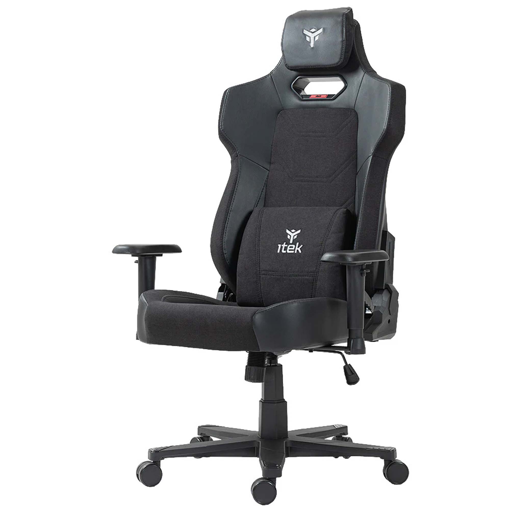 Itek Gaming Chair SHUTTLE PM66 - PVC e Tessuto - Nero