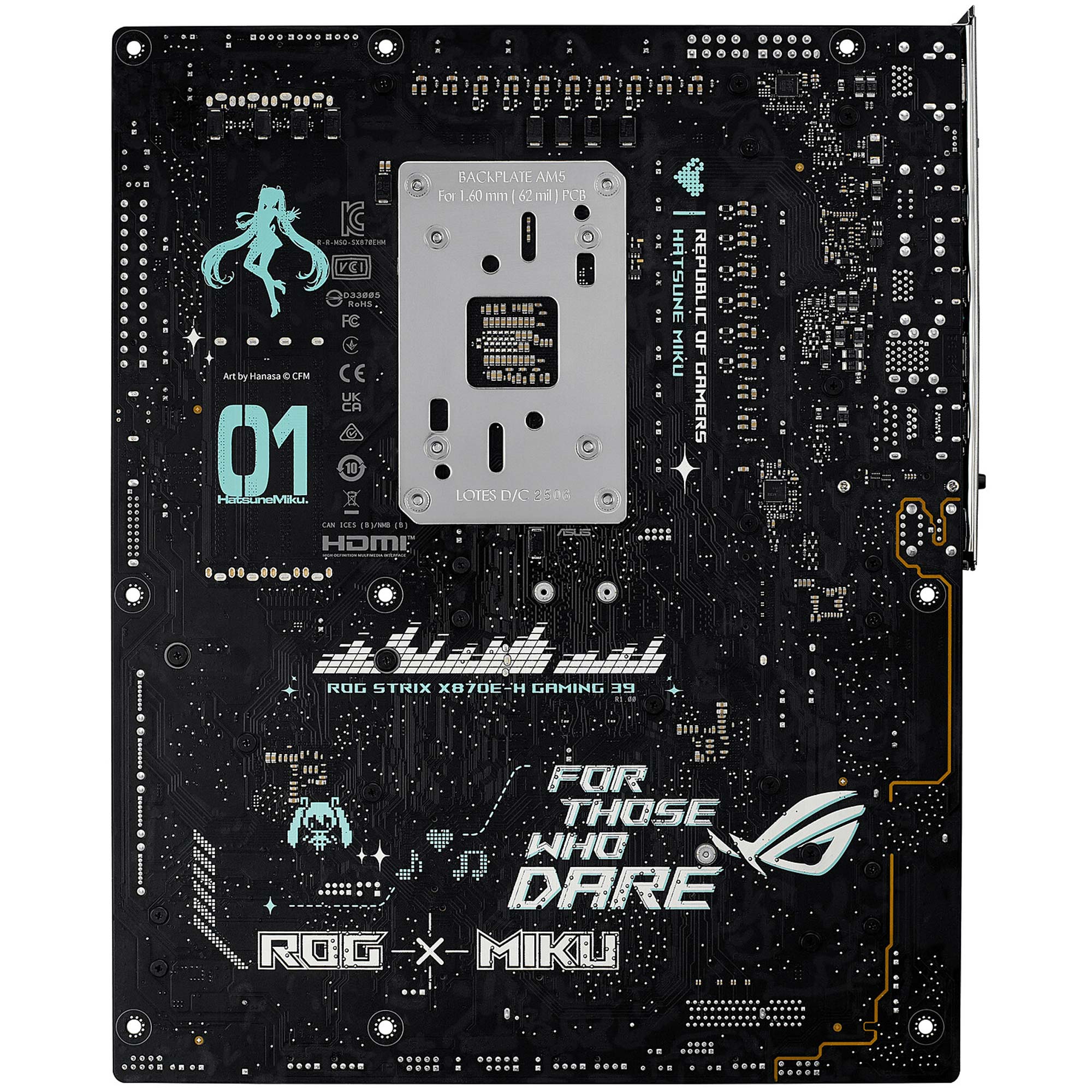 Asus ROG STRIX X870E-H Gaming Wifi 7 Hatsune Miku Edition - Socket AM5, DDR5 - immagine 6