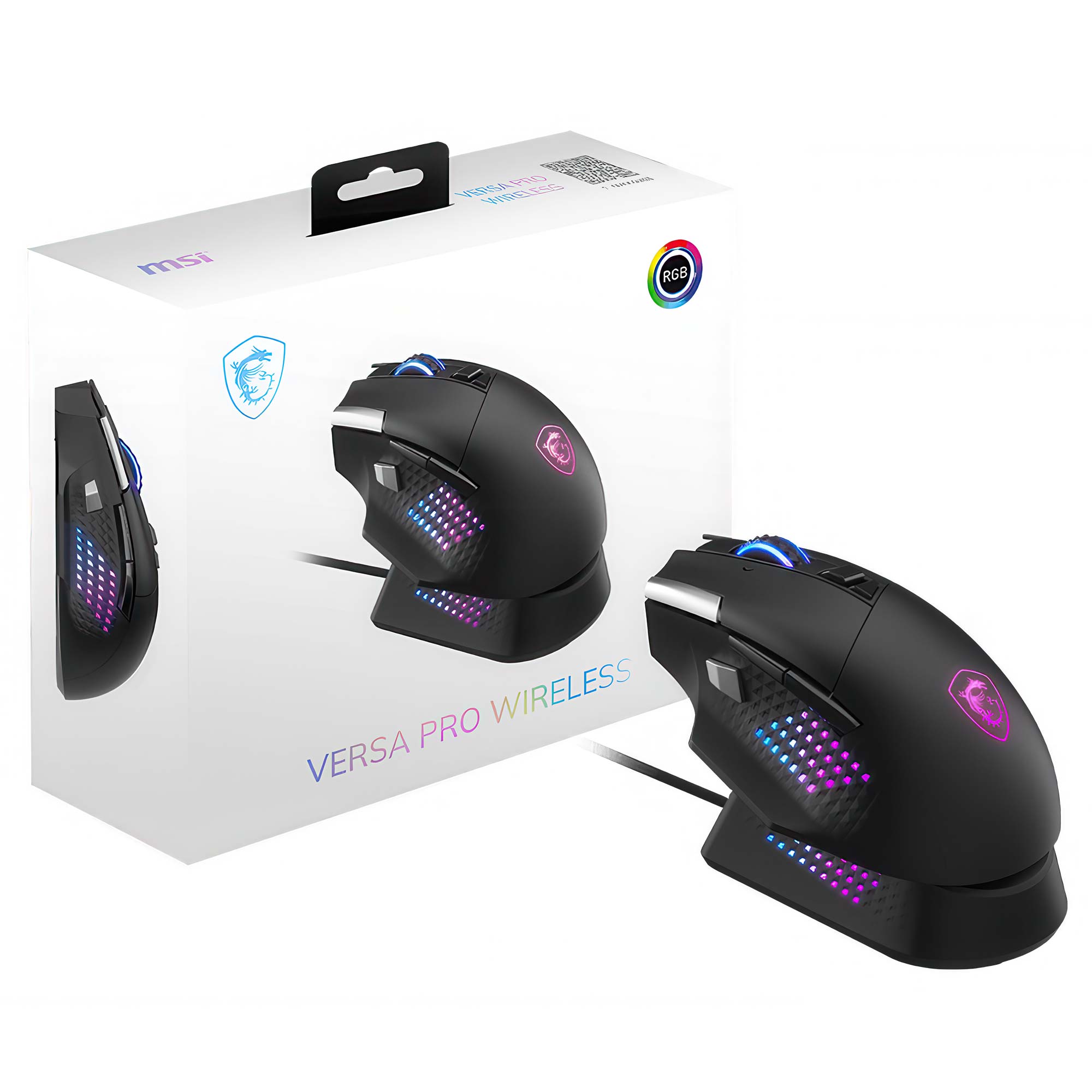 MSI Versa PRO Wireless Gaming Mouse + Mouse Dock PRO - Nero - immagine 5