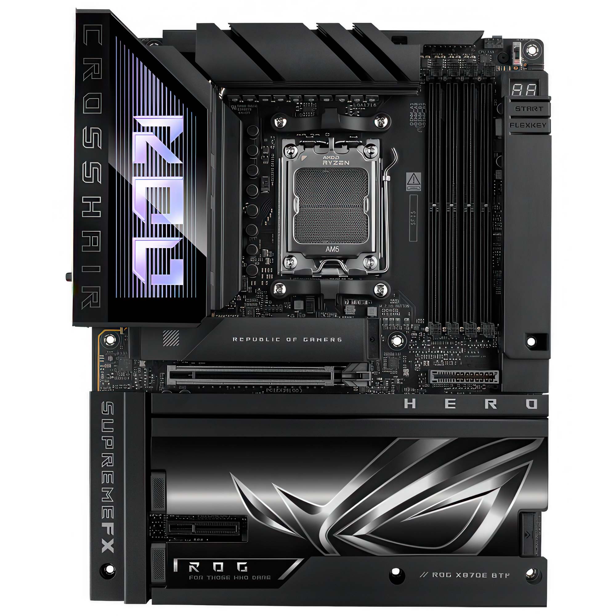 Asus ROG Crosshair X870E Hero BTF - Socket AM5, DDR5 - immagine 2