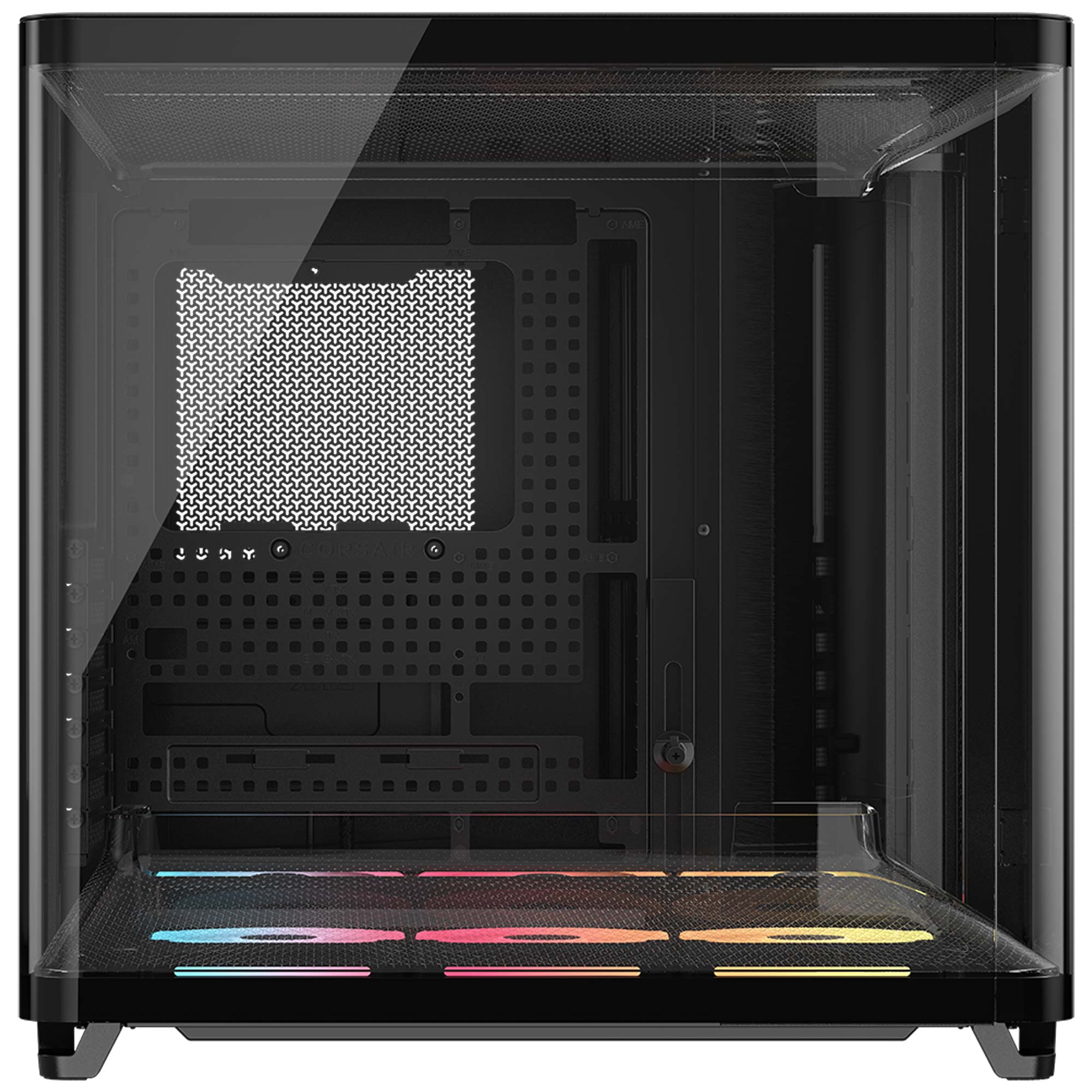 Corsair AIR 5400 LX-R ARGB Tempered Glass, Tripla Camera, Mid-Tower - Nero - immagine 3