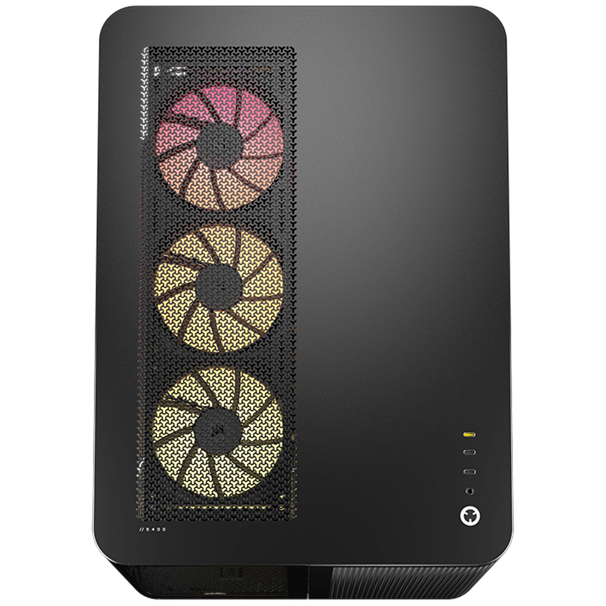 Corsair AIR 5400 LX-R ARGB Tempered Glass, Tripla Camera, Mid-Tower - Nero - immagine 7