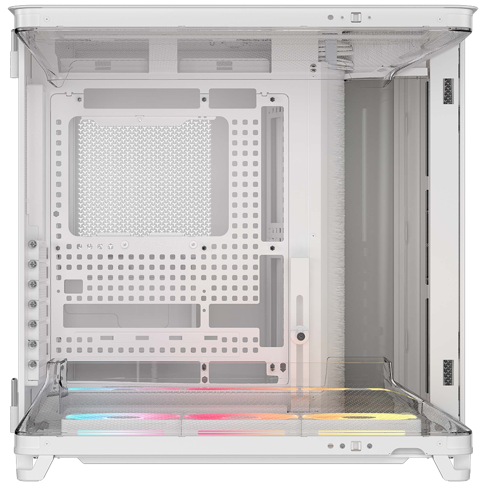 Corsair AIR 5400 LX-R ARGB Tempered Glass, Tripla Camera, Mid-Tower - Bianco - immagine 4