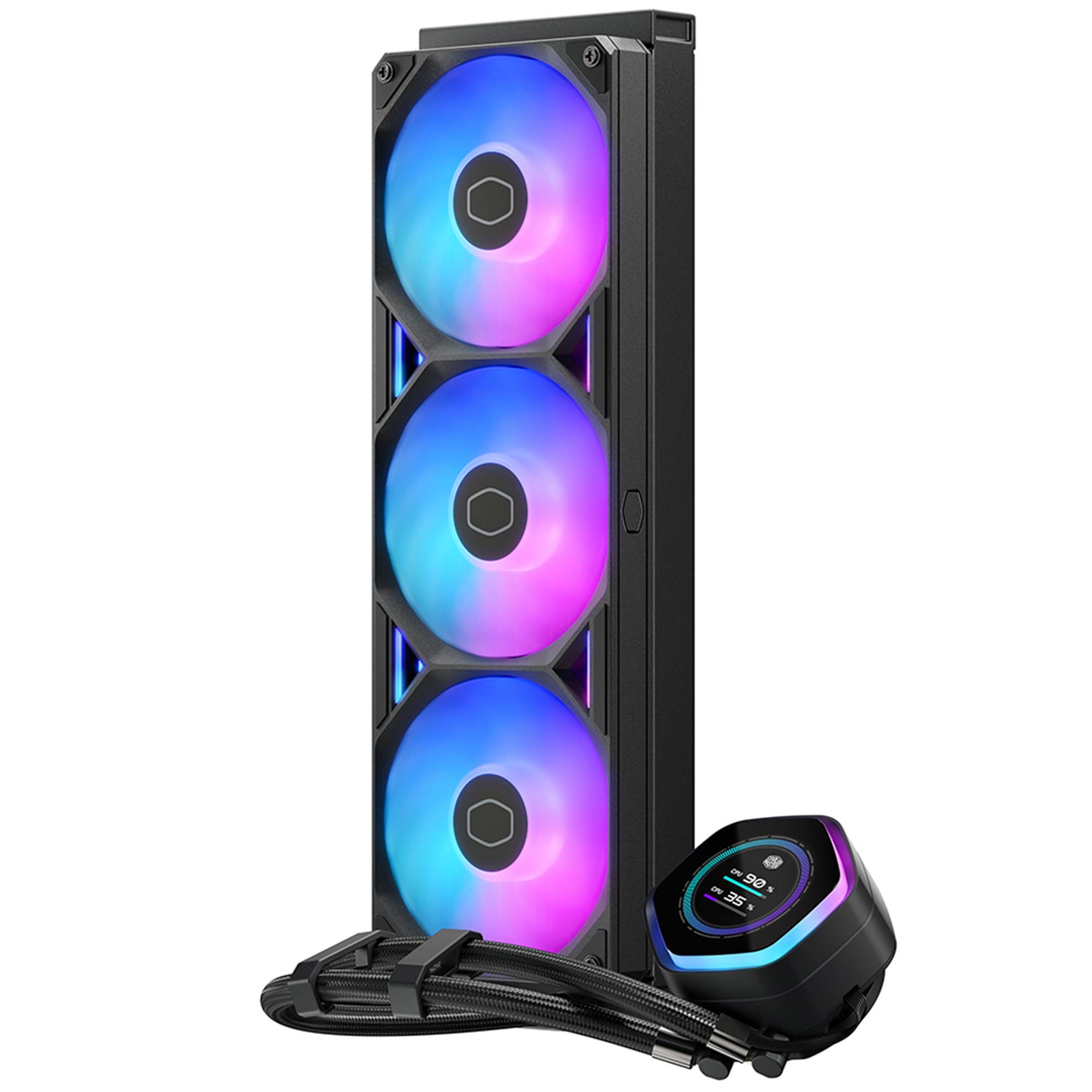 Cooler Master MasterLiquid 360 Atmos II LCD AIO - Nero - 360 mm - immagine 2