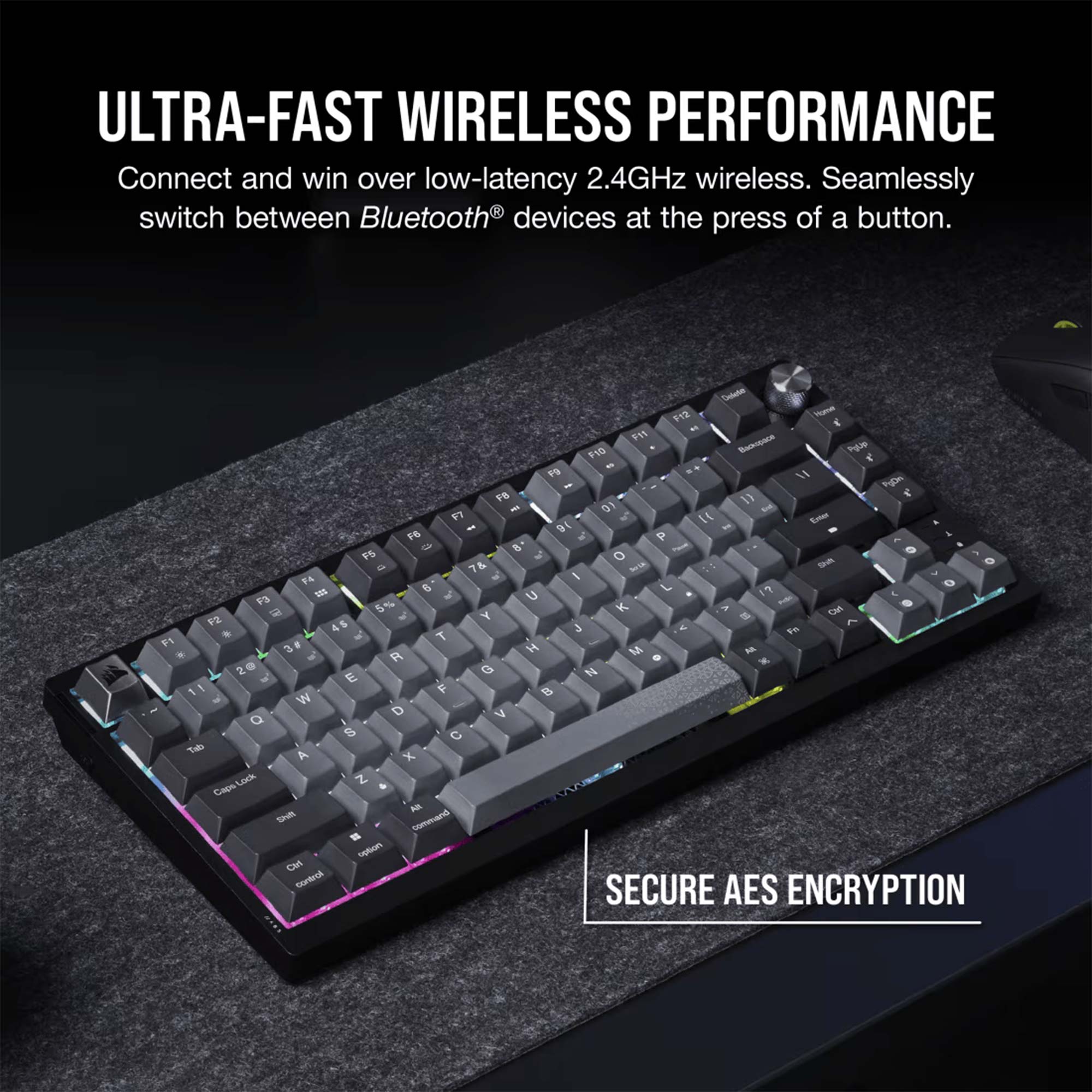 Corsair K65 PLUS WIRELESS 75% RGB Mechanical Keyboard, MLX Switch - Layout ITA - immagine 5