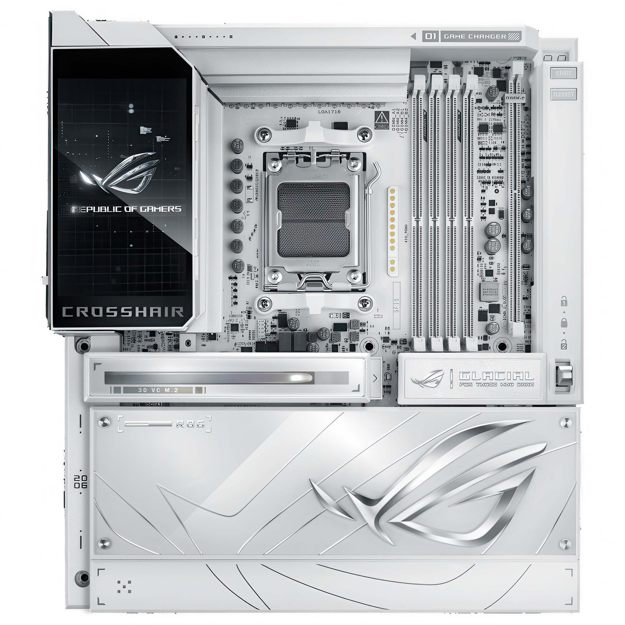 Asus ROG CROSSHAIR X870E Glacial - Socket AM5, DDR5 - immagine 2