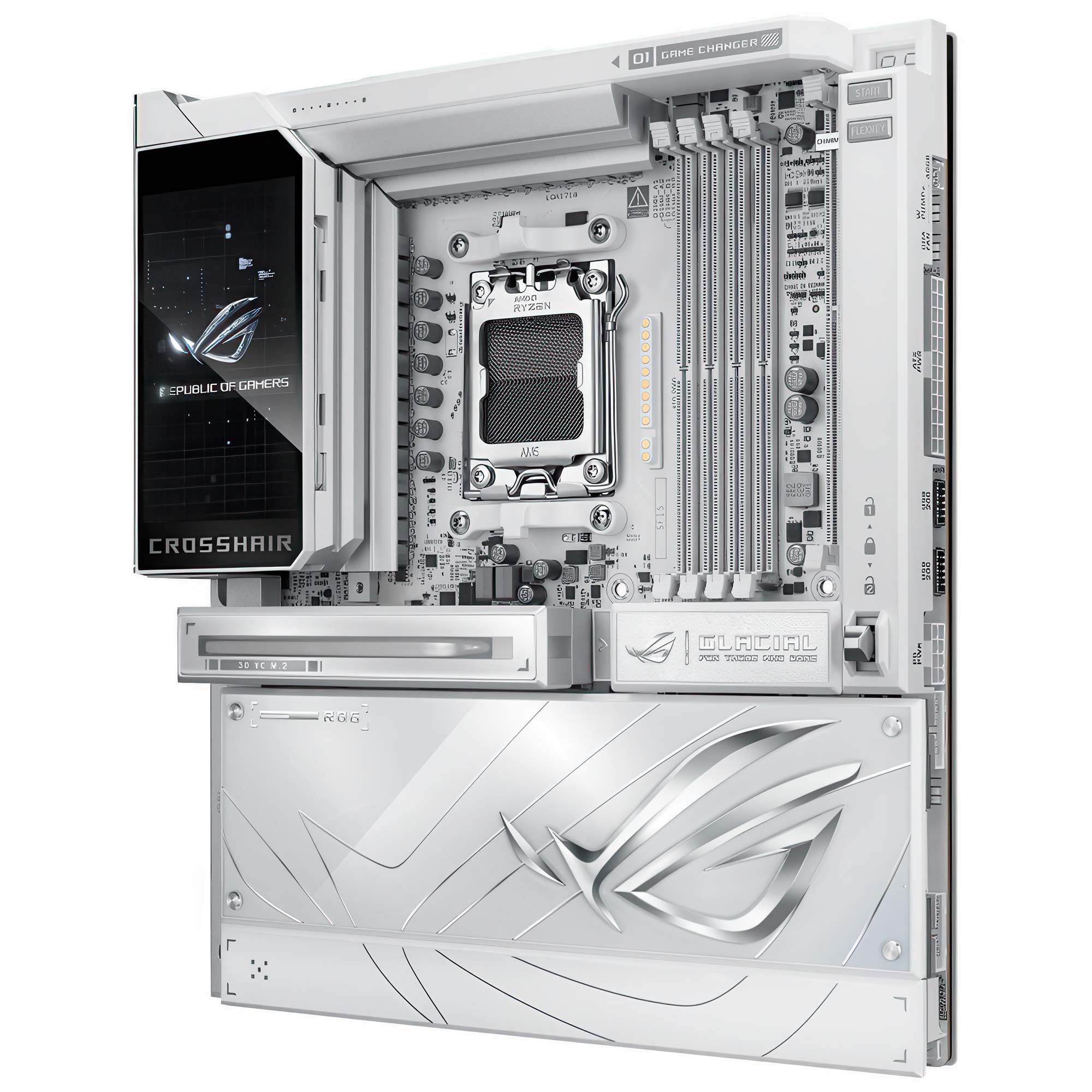 Asus ROG CROSSHAIR X870E Glacial - Socket AM5, DDR5 - immagine 3